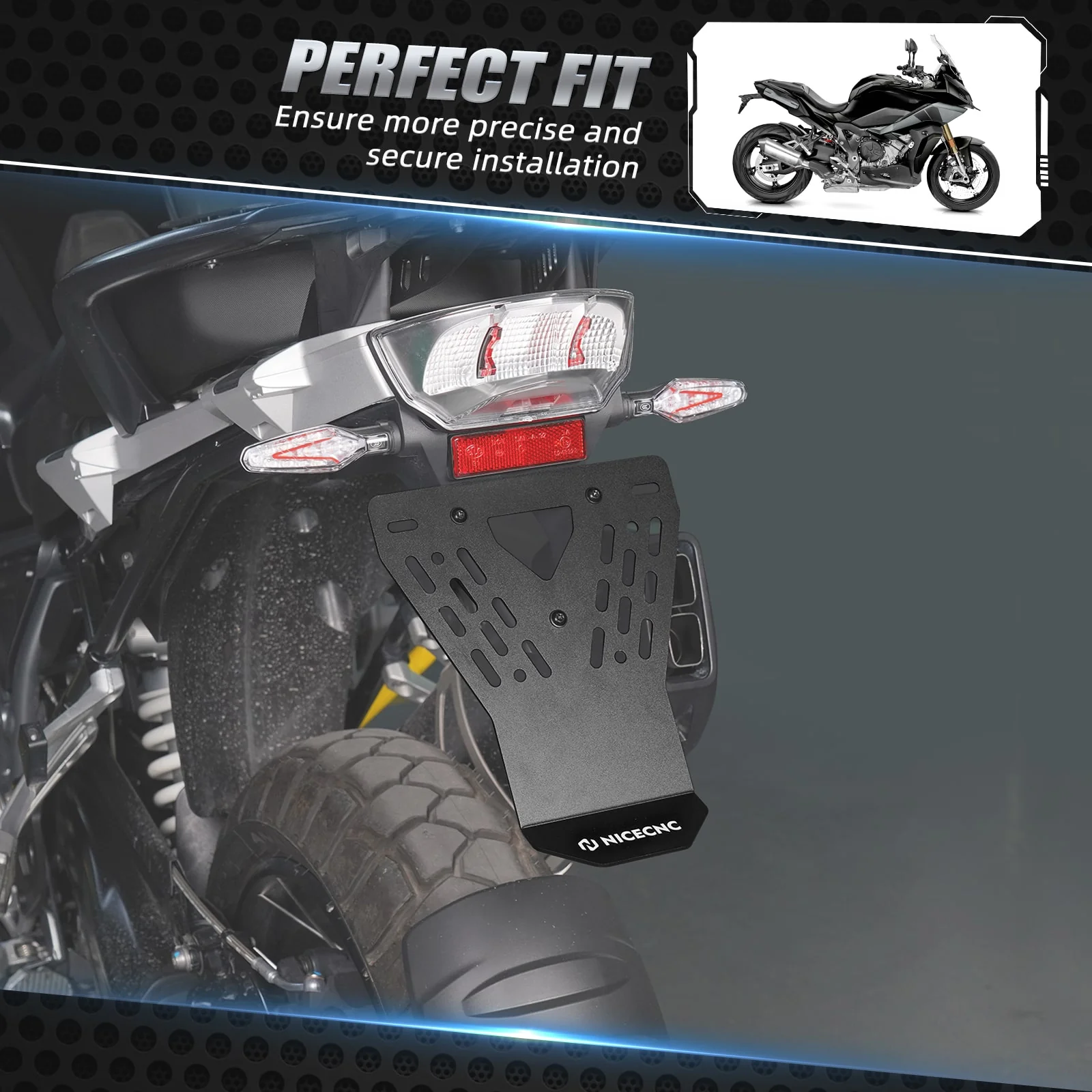 License Plate Splash Guard For BMW R1200GS/ Adv 13-18 R1250GS Adv 19-24 - Image 2