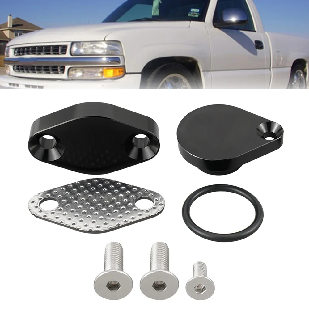EGR Delete Kit Intake Exhaust Block Off Plate For LS LSX 4.8L 5.3L 6.0L Duramax Silverado 2500 3500 - Image 7
