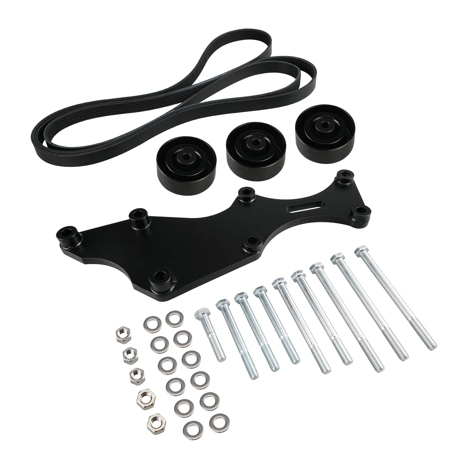LS Triple Alternator Bracket Kit For Chevy For GM Vortec Engine 2000-2013 4.8 5.3 6.0 6.2 V8 - Image 5