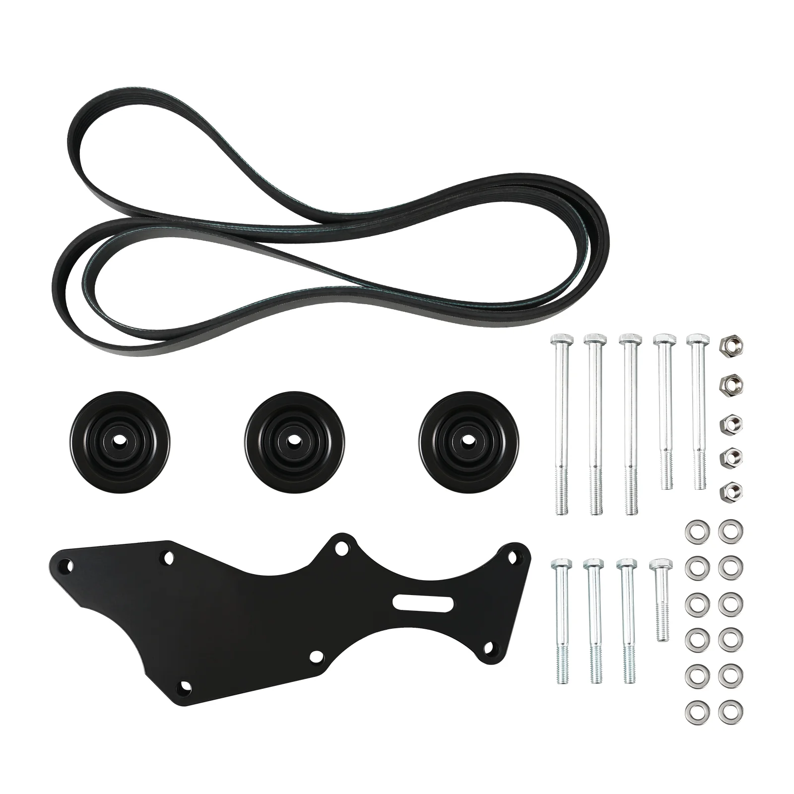 LS Triple Alternator Bracket Kit For Chevy For GM Vortec Engine 2000-2013 4.8 5.3 6.0 6.2 V8 - Image 6