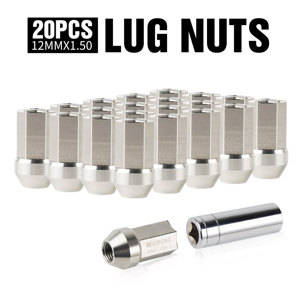 20PCS Lug Nuts Bulge Acorn 12 x 1.5 For Ford Focus Escape Taurus - Image 3
