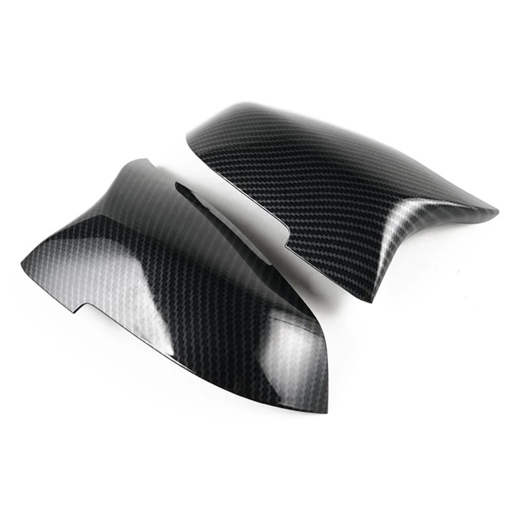 M-Style Carbon Fibre Look Mirror Caps Fit For BMW 5 Series F10 LCI - Image 3