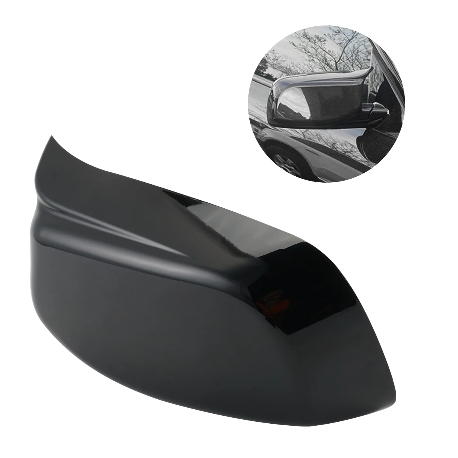 2PCS M-Style Side Mirror Cover Cap Replace For BMW 5 Series E60 E61 2004-2007 Pre-LCI - Image 9