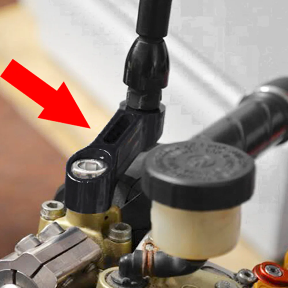 M10 Stem Mirror Mount Riser Extender Adapter Universal For Kawasaki Honda Suzuki - Image 2