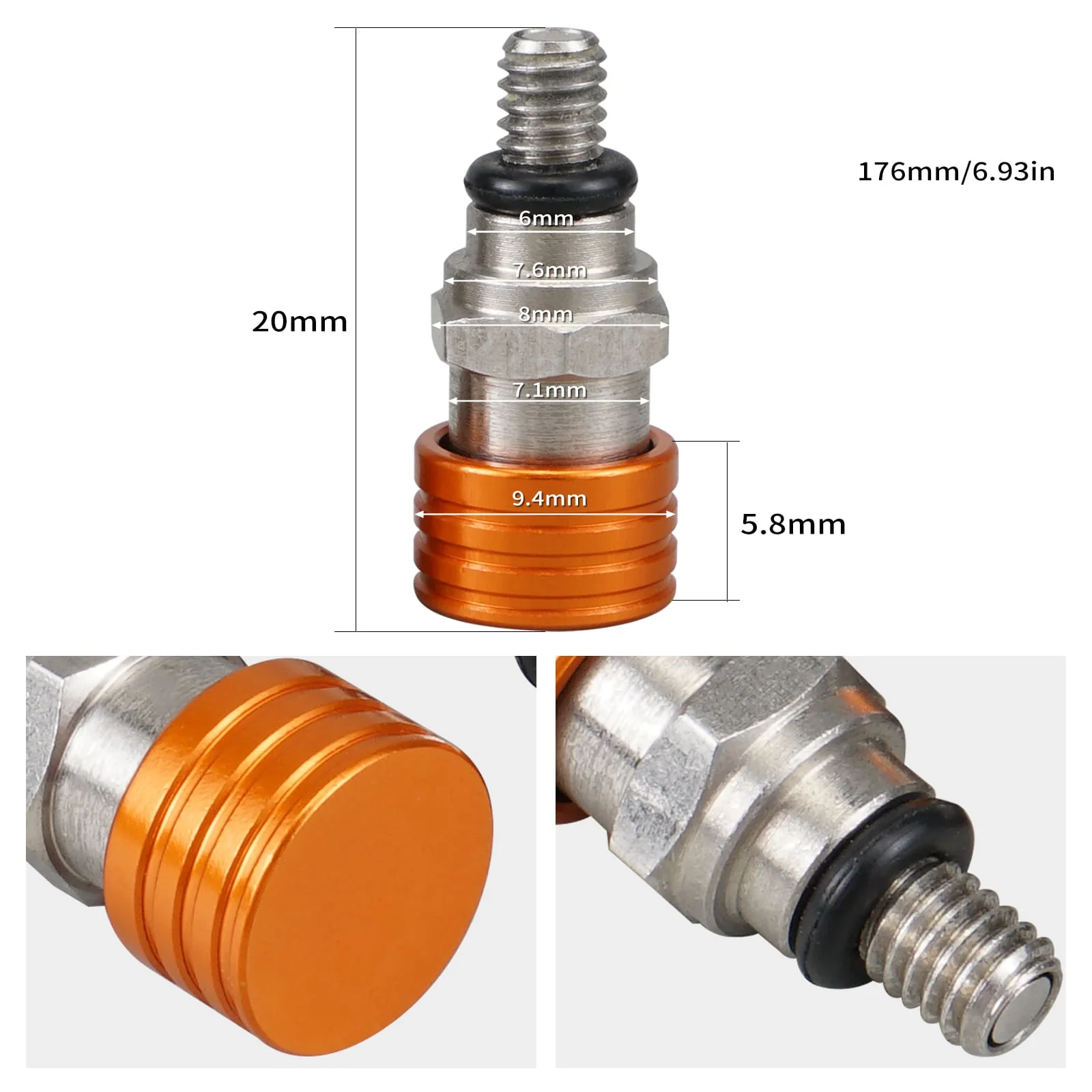 M4x0.7mm Fork Air Bleeder Valves For KTM Husaberg Motorcycles - Image 10