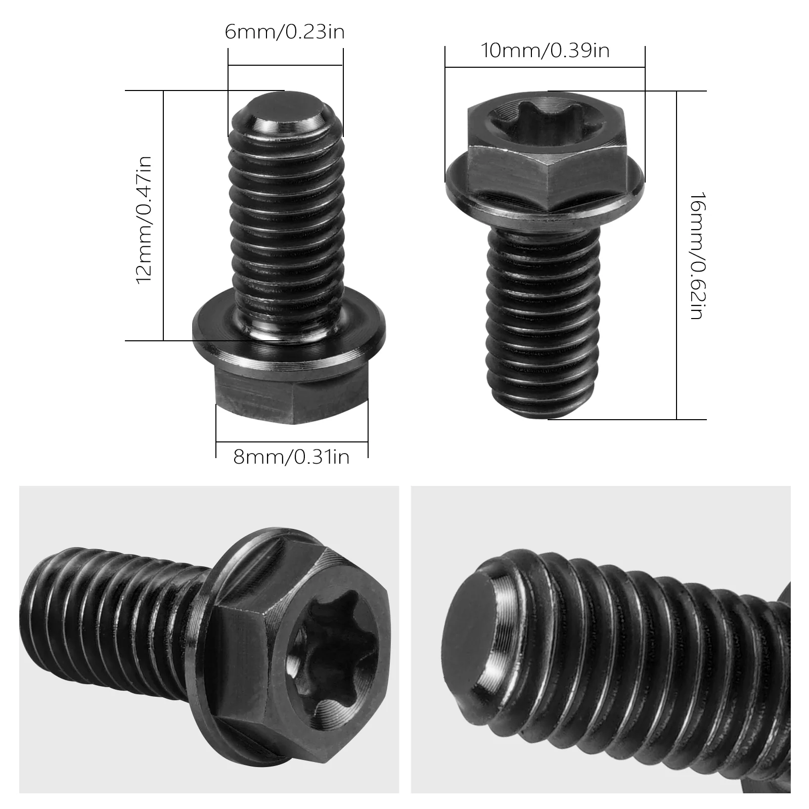 M6X13 Rear Brake Disc Pad Screws Kit For Surron Light Bee X/ S/ L1E Segway X160 X260 - Image 11