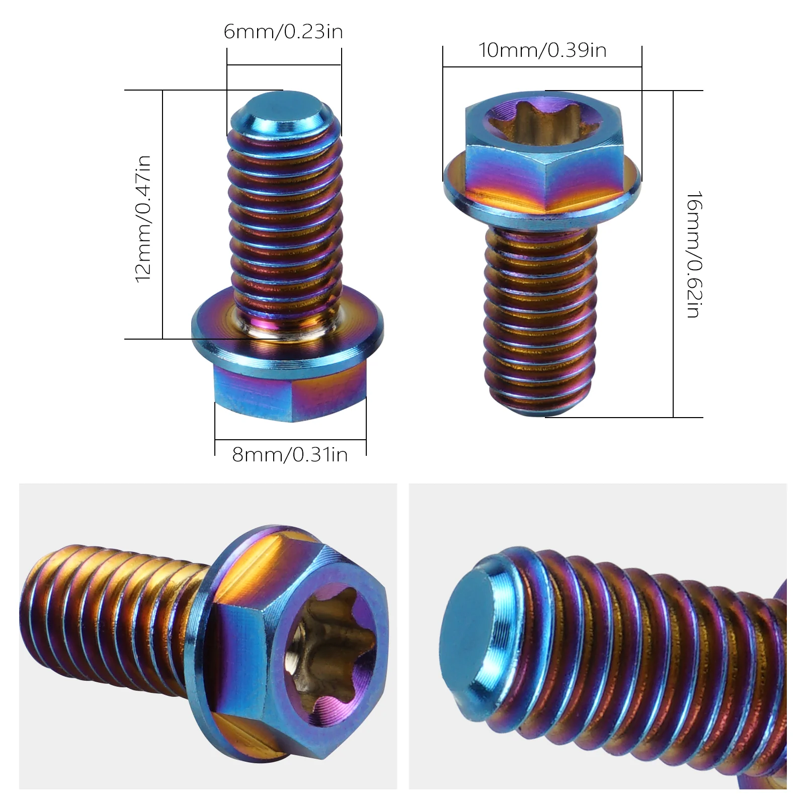 M6X13 Rear Brake Disc Pad Screws Kit For Surron Light Bee X/ S/ L1E Segway X160 X260 - Image 5
