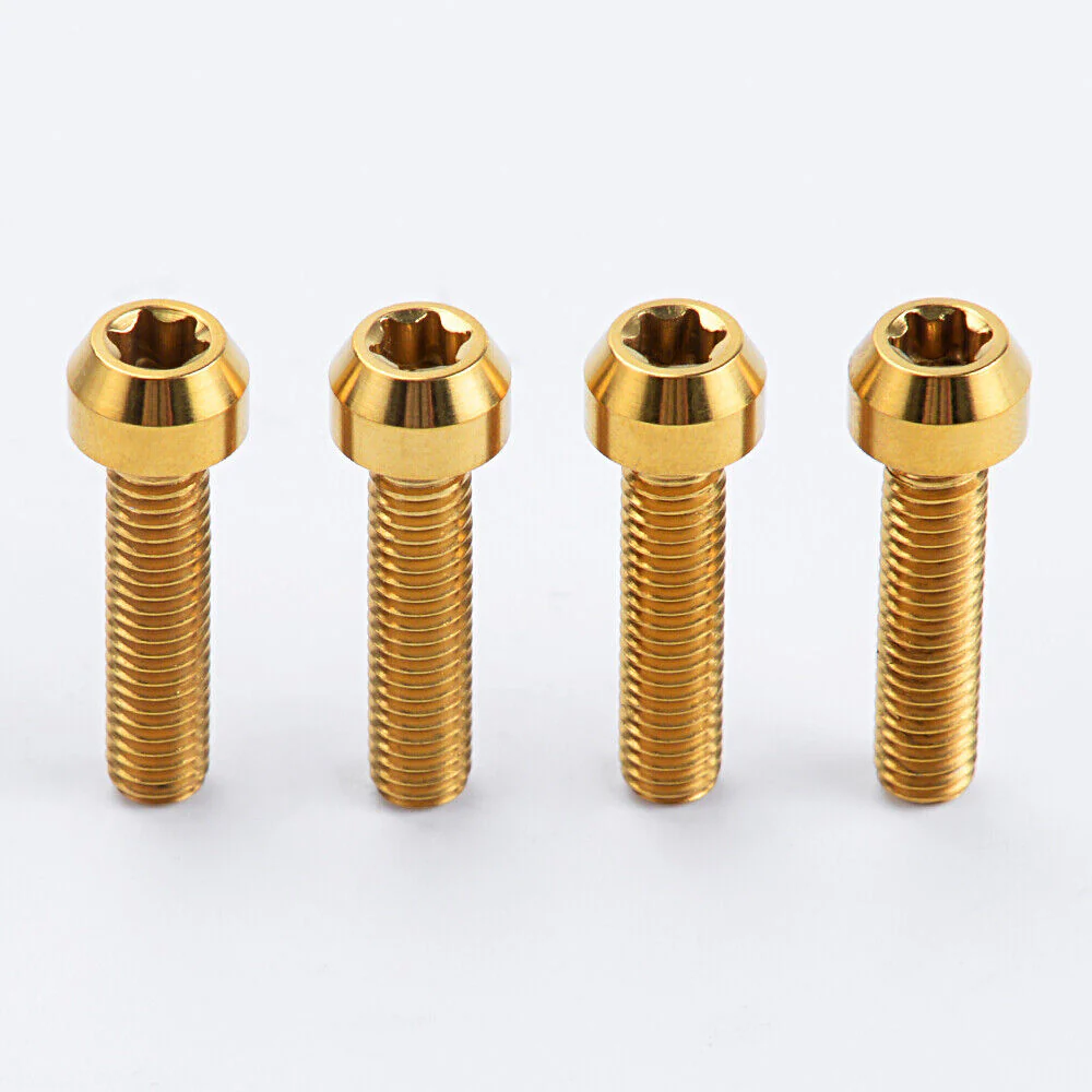 M6X25 Titanium Alloy Bolt Screw Set Universal For Motorcycles Handlebars Grips - Image 2