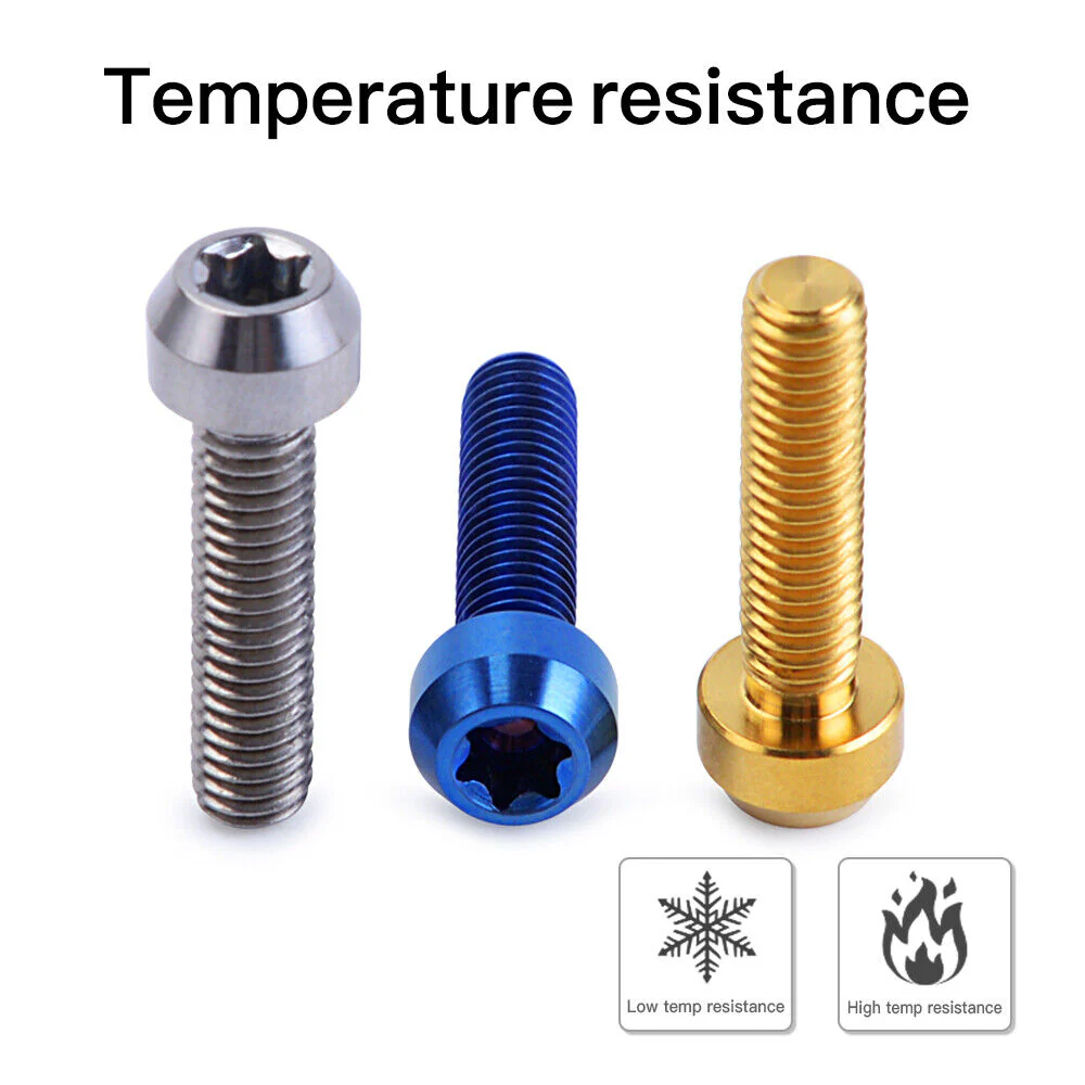 M6X25 Titanium Alloy Bolt Screw Set Universal For Motorcycles Handlebars Grips - Image 3