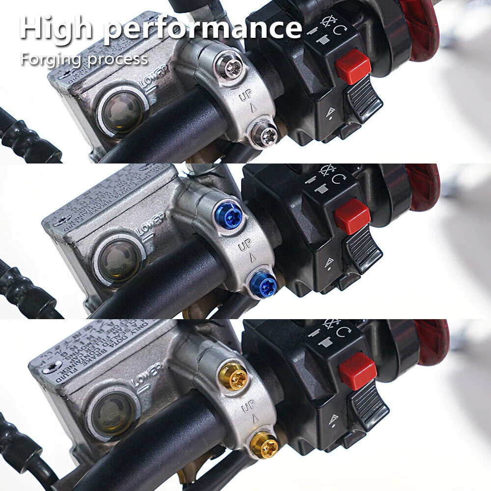 M6X25 Titanium Alloy Bolt Screw Set Universal For Motorcycles Handlebars Grips - Image 5