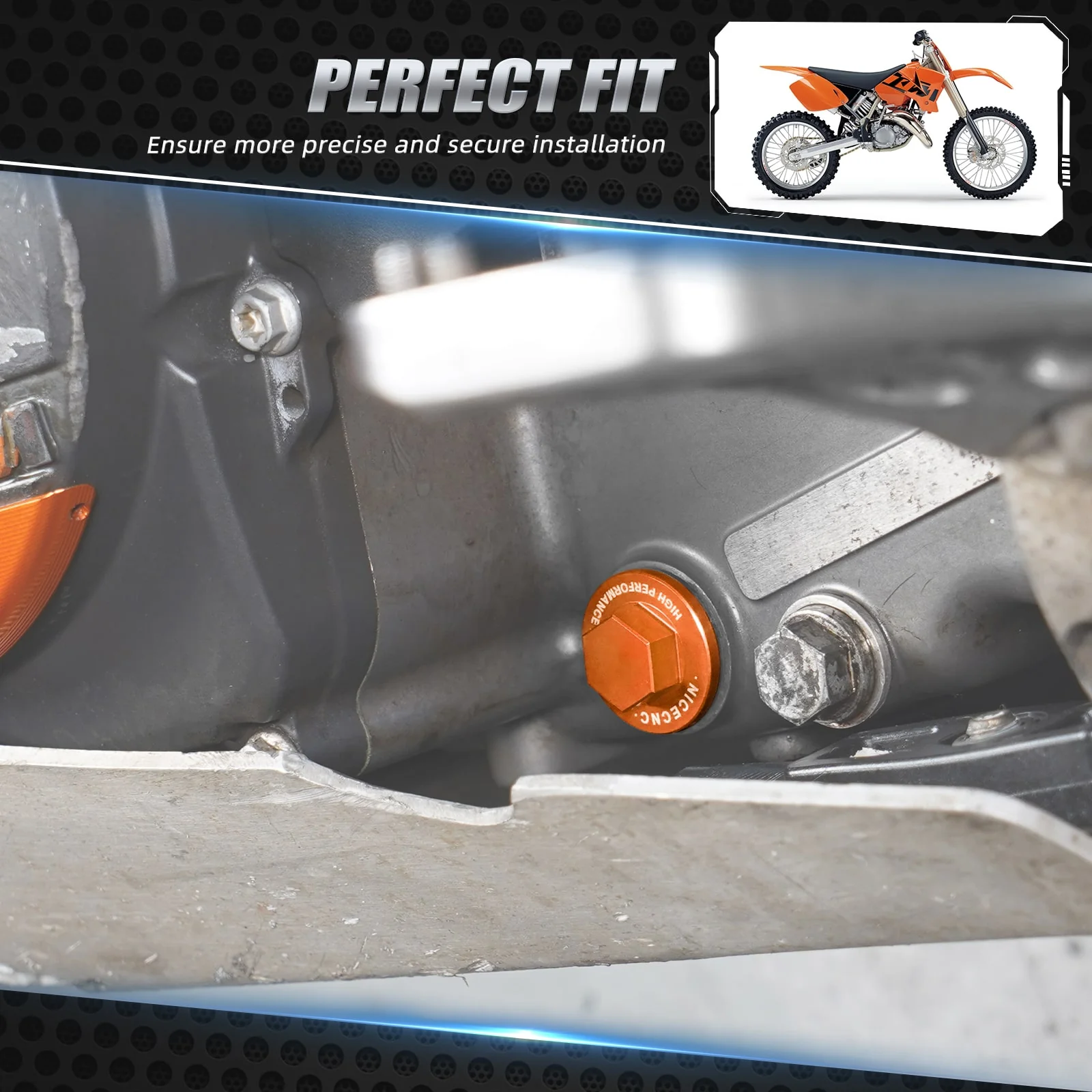 Magnetic Oil Drain Plug For KTM 250-500 SXF XCF-W EXC-F Husqvarna 250-501 Gas Gas EC F/MC F - Image 2