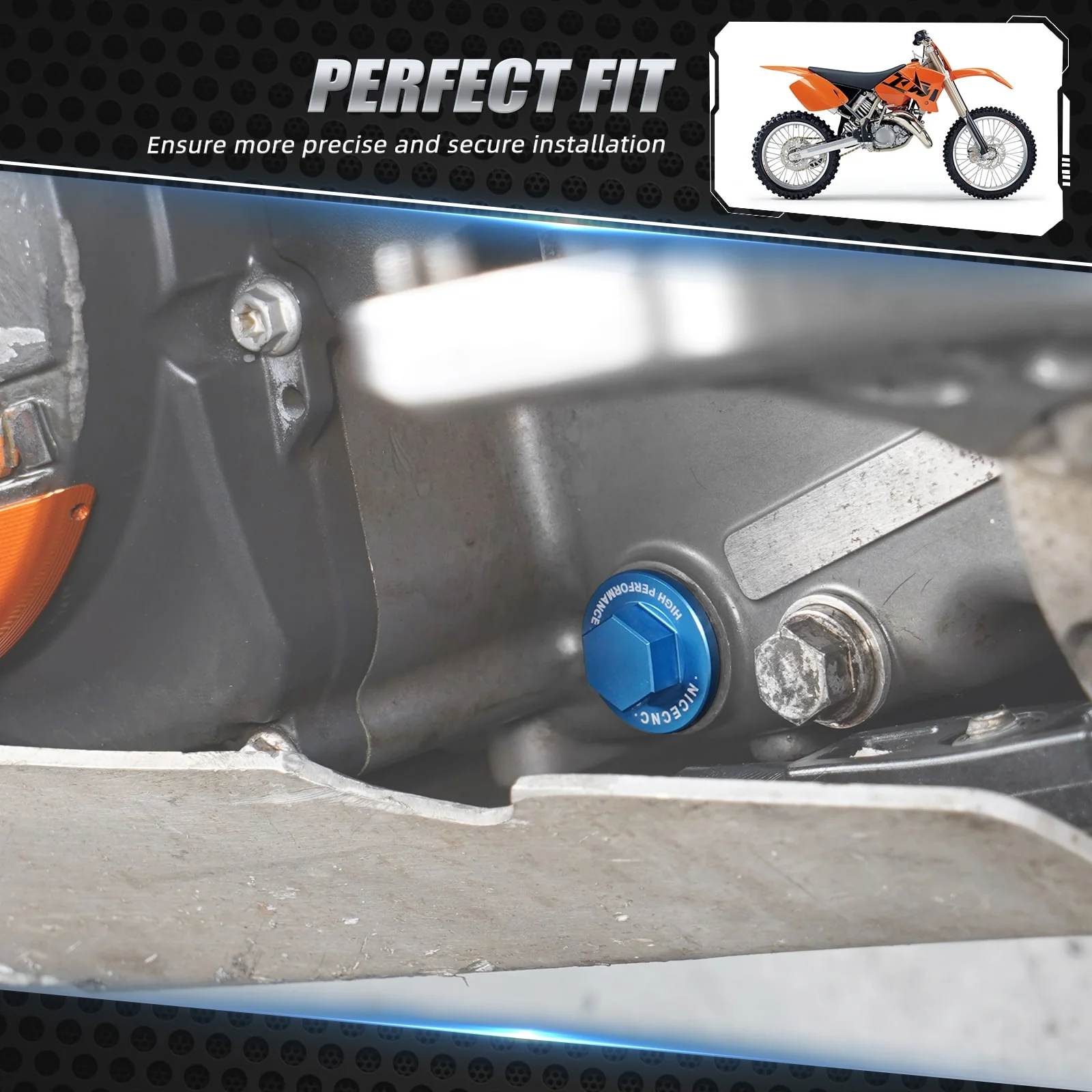 Magnetic Oil Drain Plug For KTM 250-500 SXF XCF-W EXC-F Husqvarna 250-501 Gas Gas EC F/MC F - Image 3
