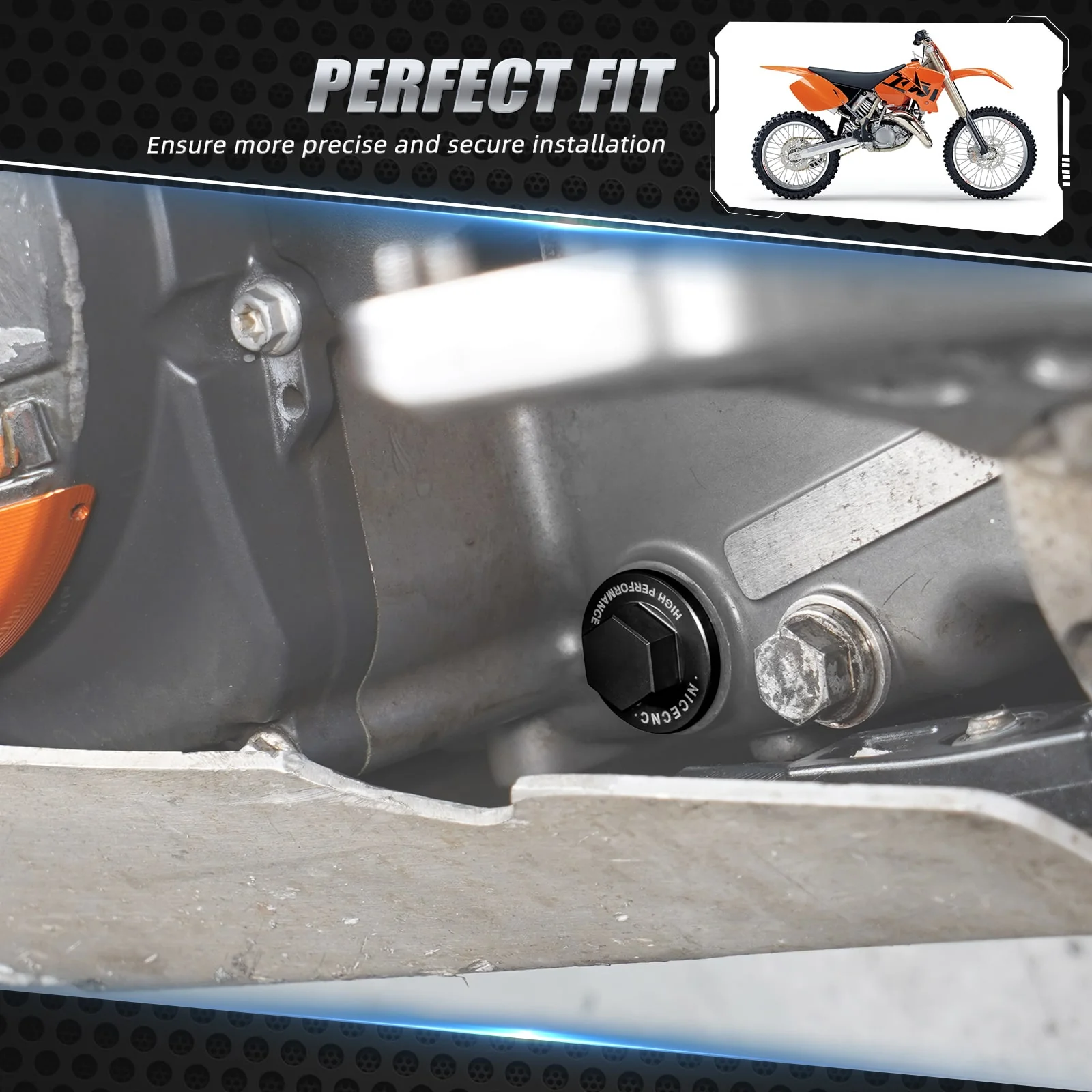 Magnetic Oil Drain Plug For KTM 250-500 SXF XCF-W EXC-F Husqvarna 250-501 Gas Gas EC F/MC F - Image 4