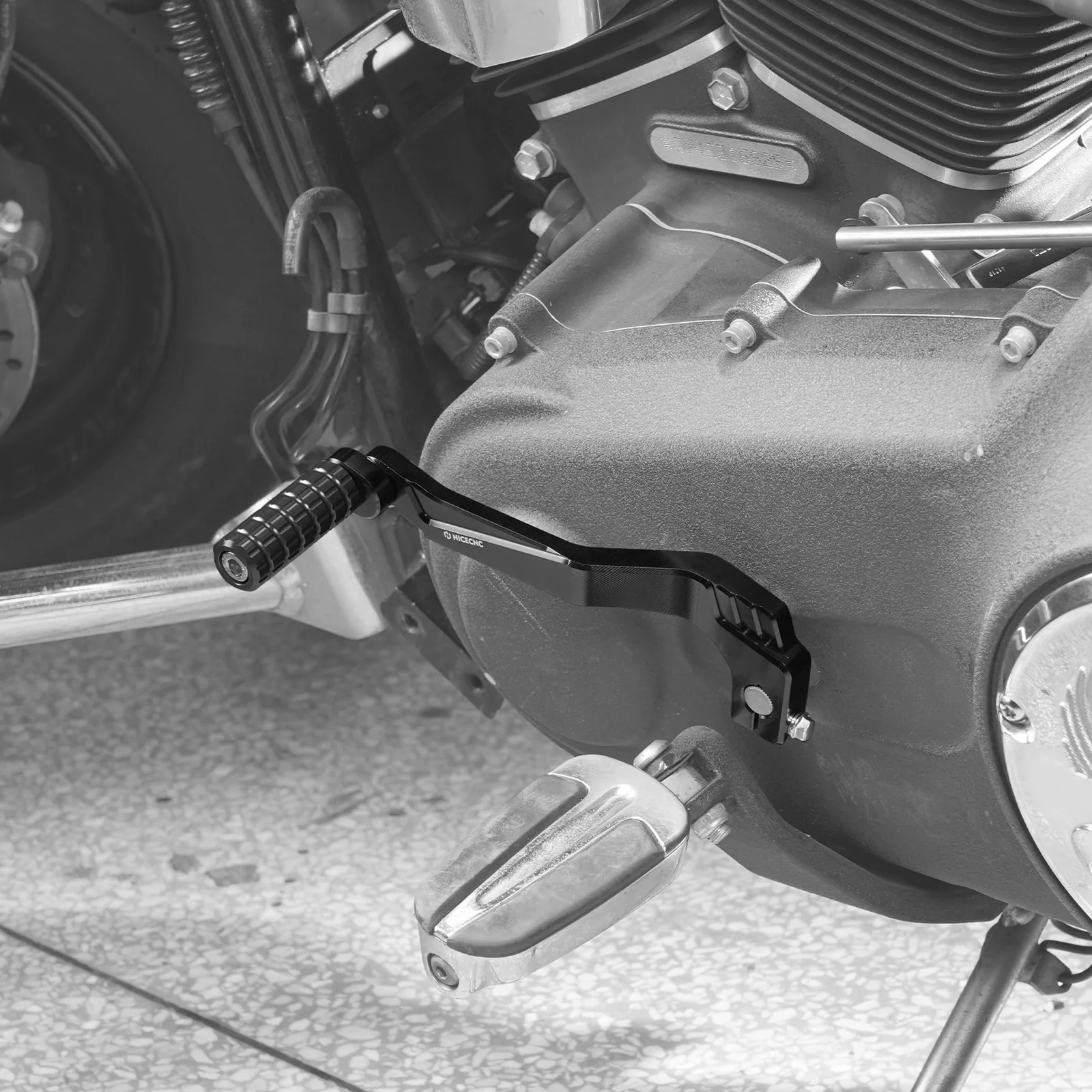 Mid Controls Shift Lever For Harley Dyna Low Rider Street Bob - Image 4