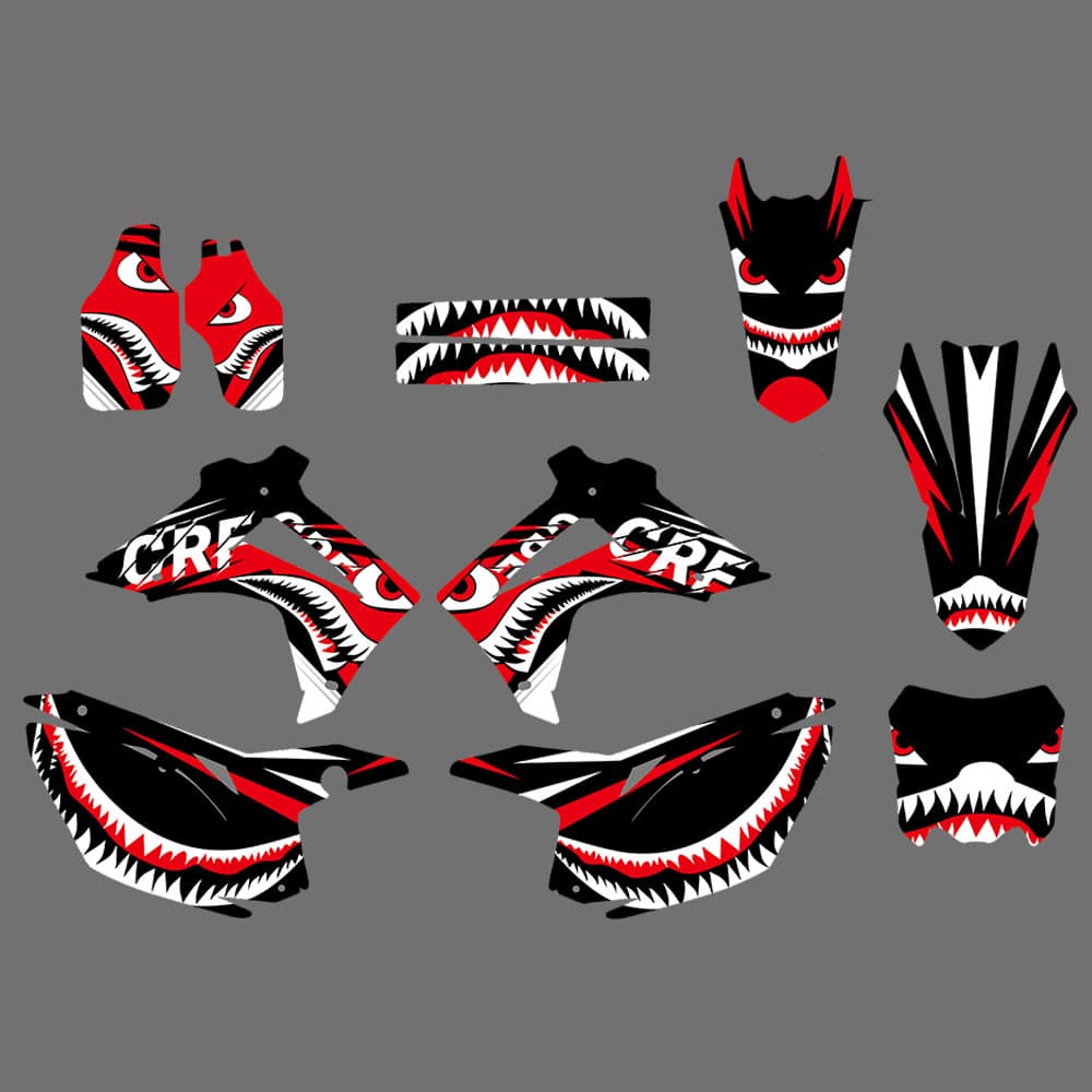 Motocross Team Graphics Decals Stickers for Honda CRF250 2014-2017 CRF450 2013-2016 - Image 3