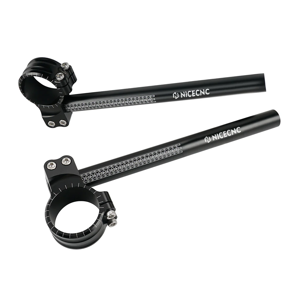 Motorcycle 7°50mm Clip-on Handlebars For Aprilia Kawasaki Yamaha Honda  Suzuki Triumph - Image 3