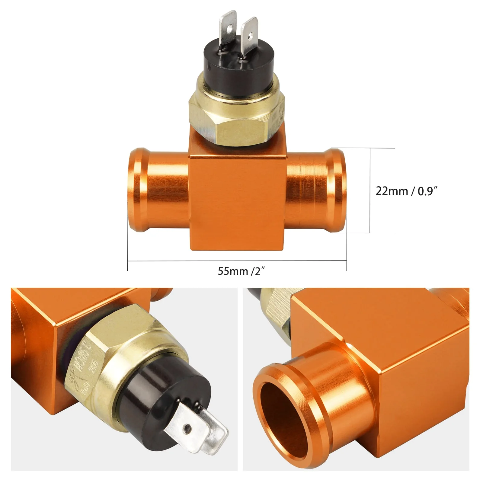 M14x1.5 Radiator Coolant Fan Temperature Thermal Switch For KTM 125-530 Yamaha  Beta Honda - Image 6