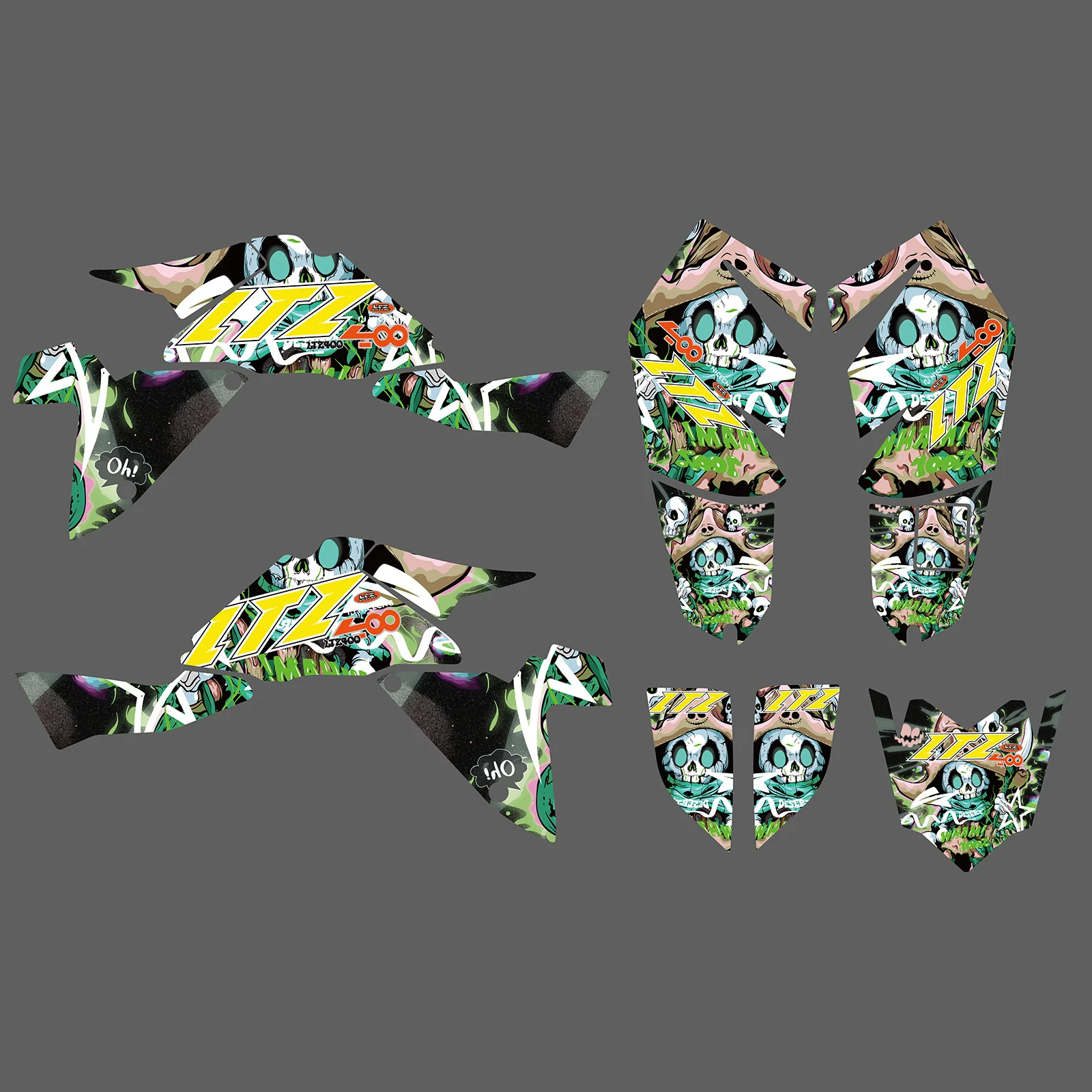 Motorcycle Decals Graphic Stickers For SUZUKI LTZ400 2009-2015 - Image 5