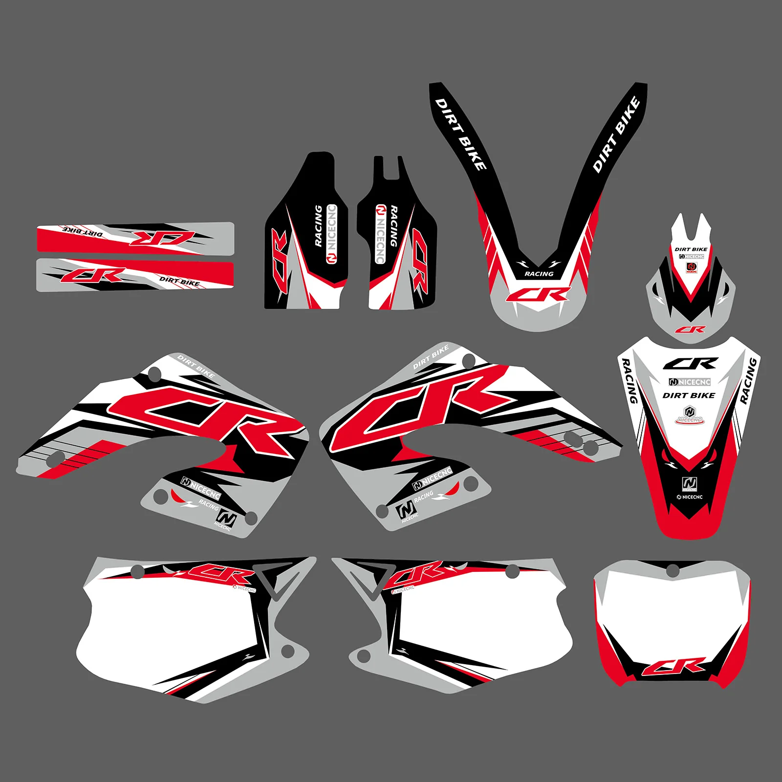 Motorcycle Decals Stickers Graphic Set For HONDA CR125/CR250 2000-2001 - Image 3