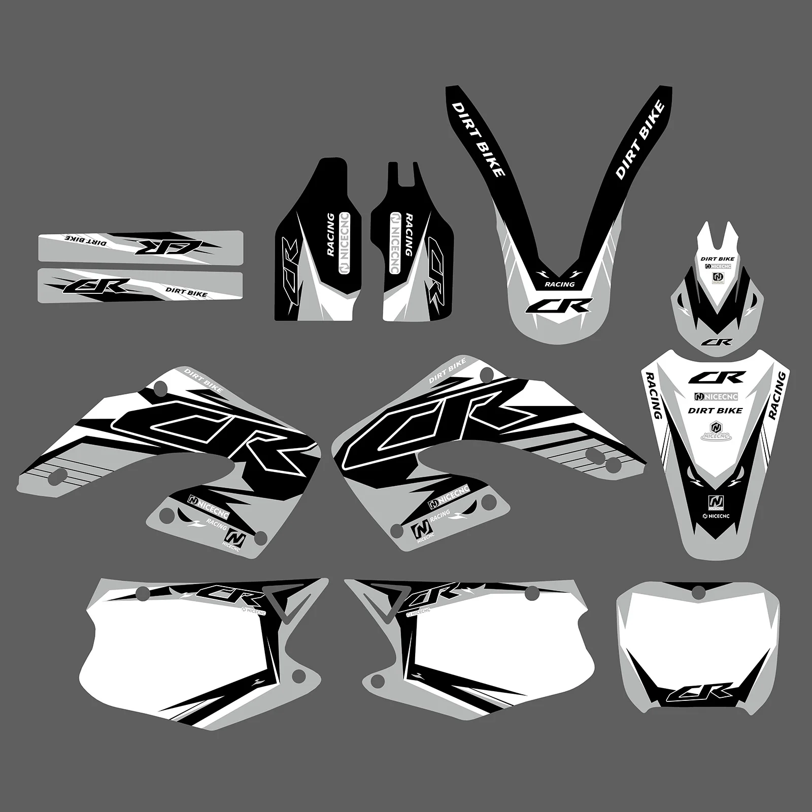 Motorcycle Decals Stickers Graphic Set For HONDA CR125/CR250 2000-2001 - Image 4