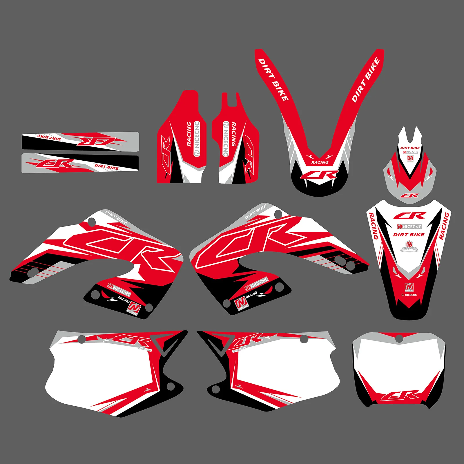 Motorcycle Decals Stickers Graphic Set For HONDA CR125/CR250 2000-2001 - Image 5