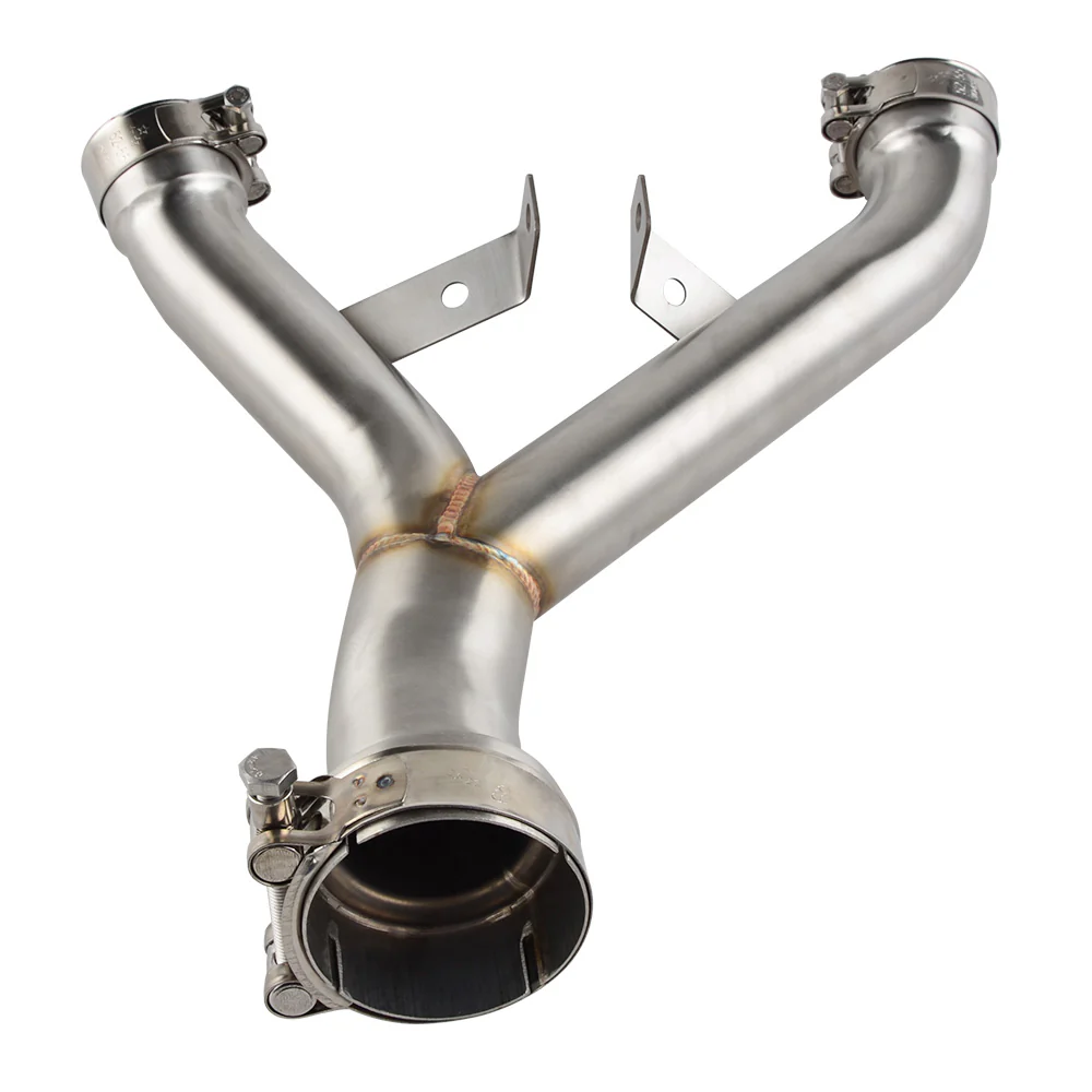 Motorcycle Decat Exhaust Pipe Y Mid Pipe Link Downpipe for Kawasaki Z1000 2011 -2018 - Image 5