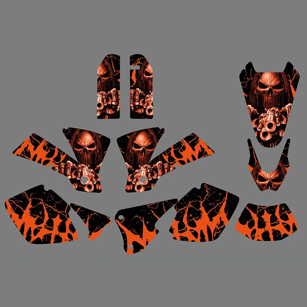 Motorcycle Fairing Sticker Decal Graphics for KTM EXC 125-525 2003 - Image 2