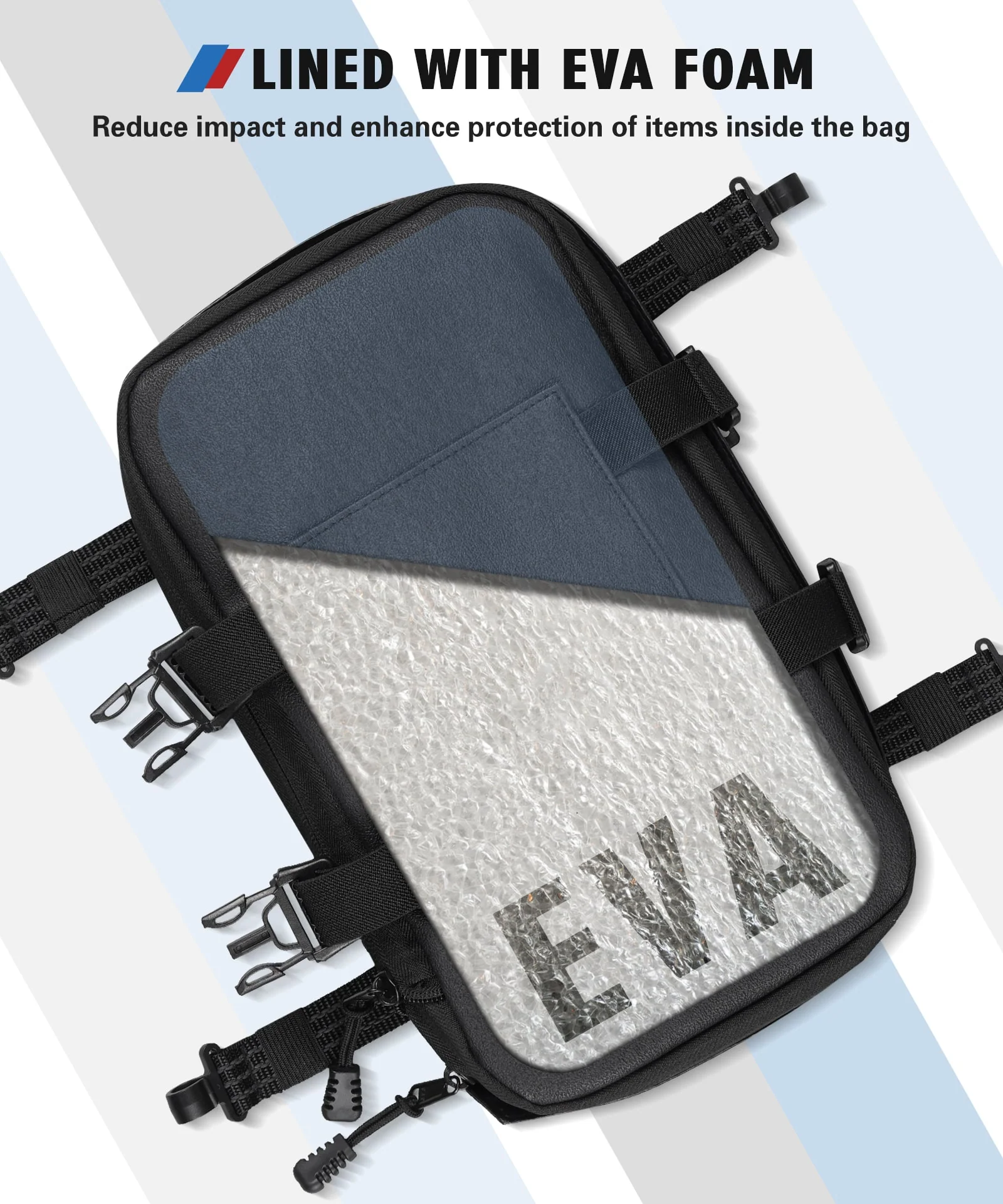 Universal Motorcycle Front Fender Bag with Tool Roll For Dirt Bike - Image 11