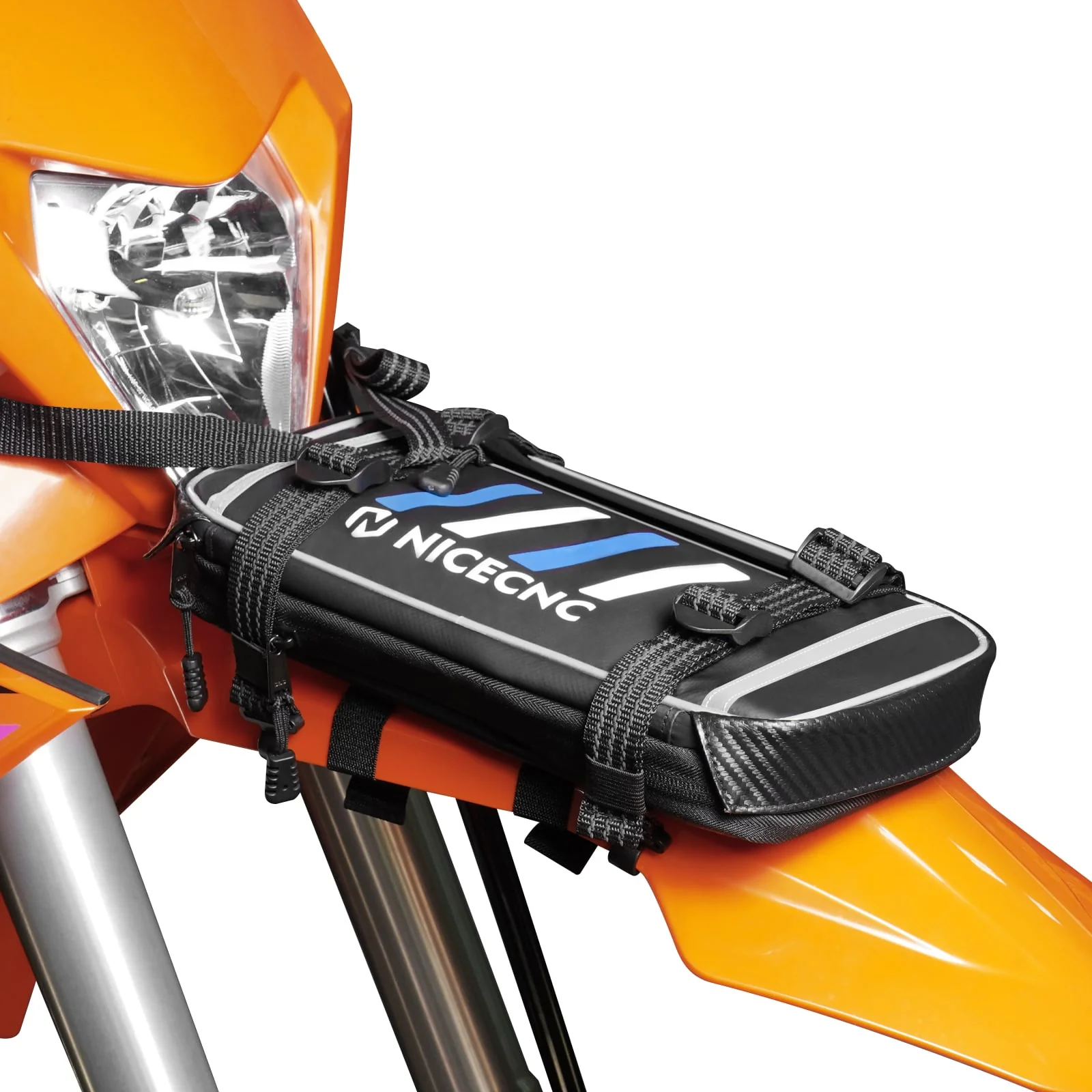 Universal Motorcycle Front Fender Bag with Tool Roll For Dirt Bike - Image 2