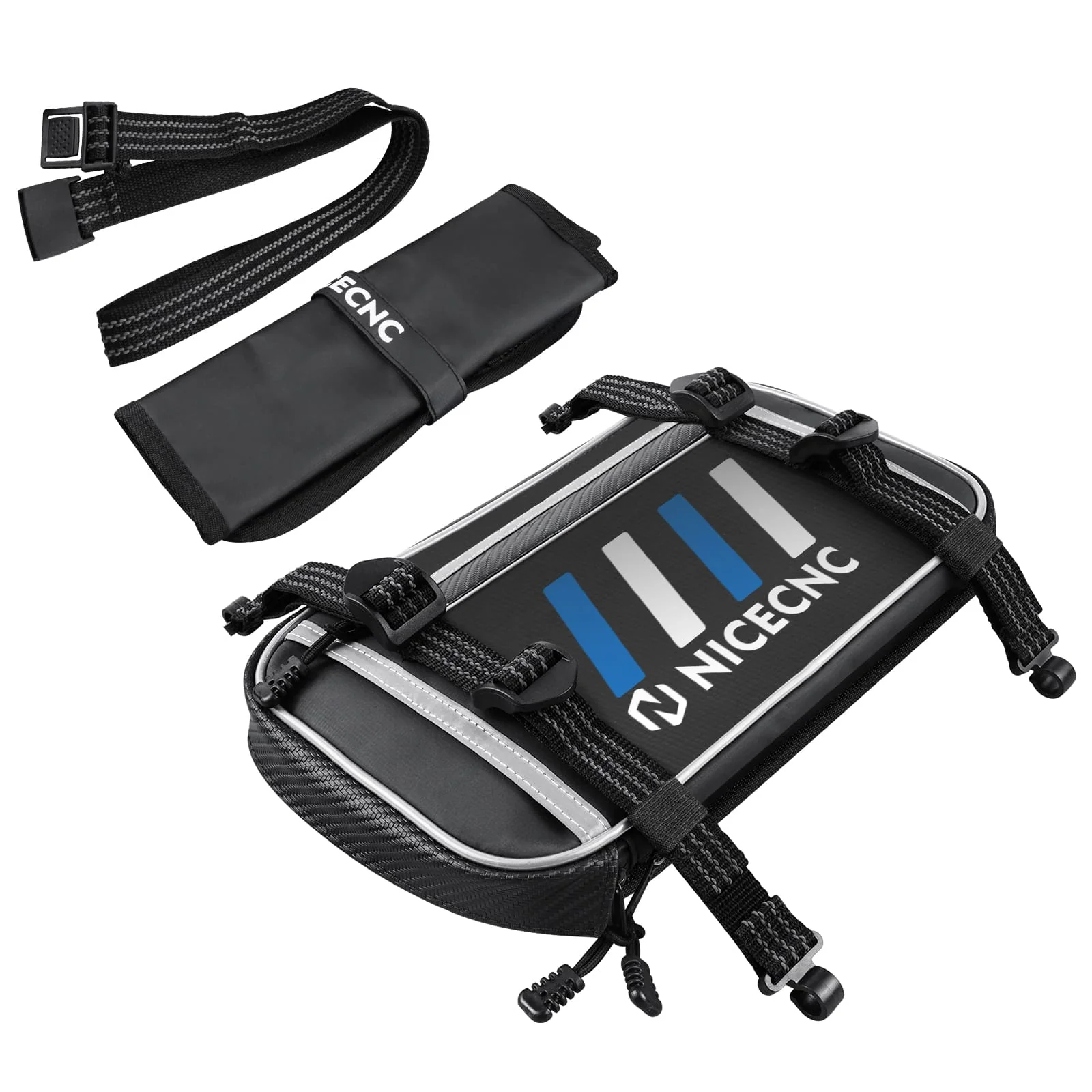Universal Motorcycle Front Fender Bag with Tool Roll For Dirt Bike - Image 4