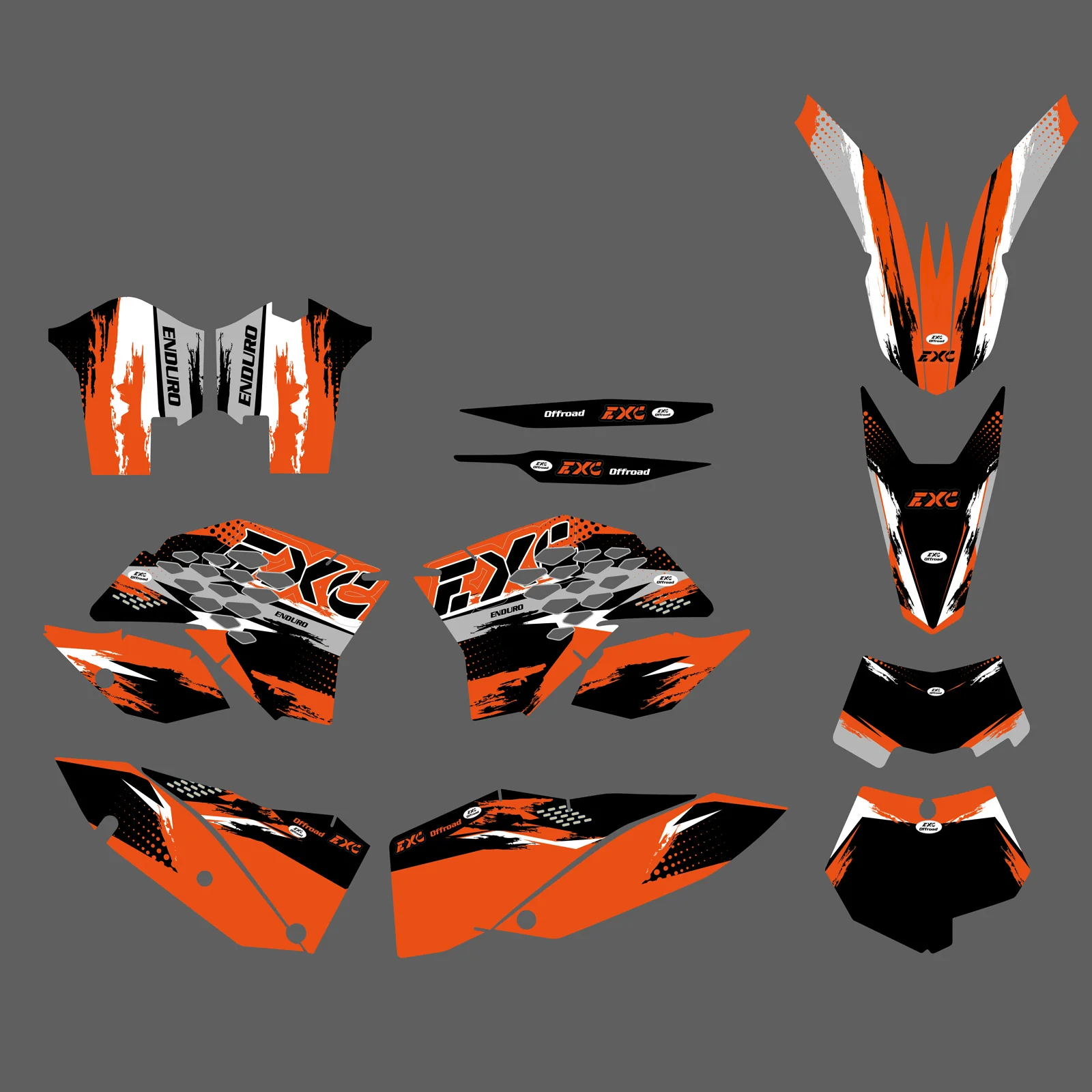 Motorcycle Full Graphic Decals Stickers For KTM EXC 2008-2011 - Image 2