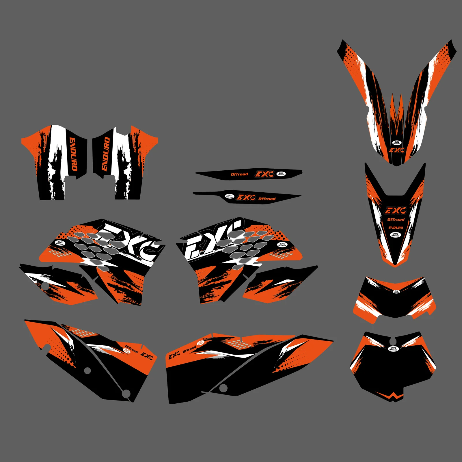Motorcycle Full Graphic Decals Stickers For KTM EXC 2008-2011 - Image 5