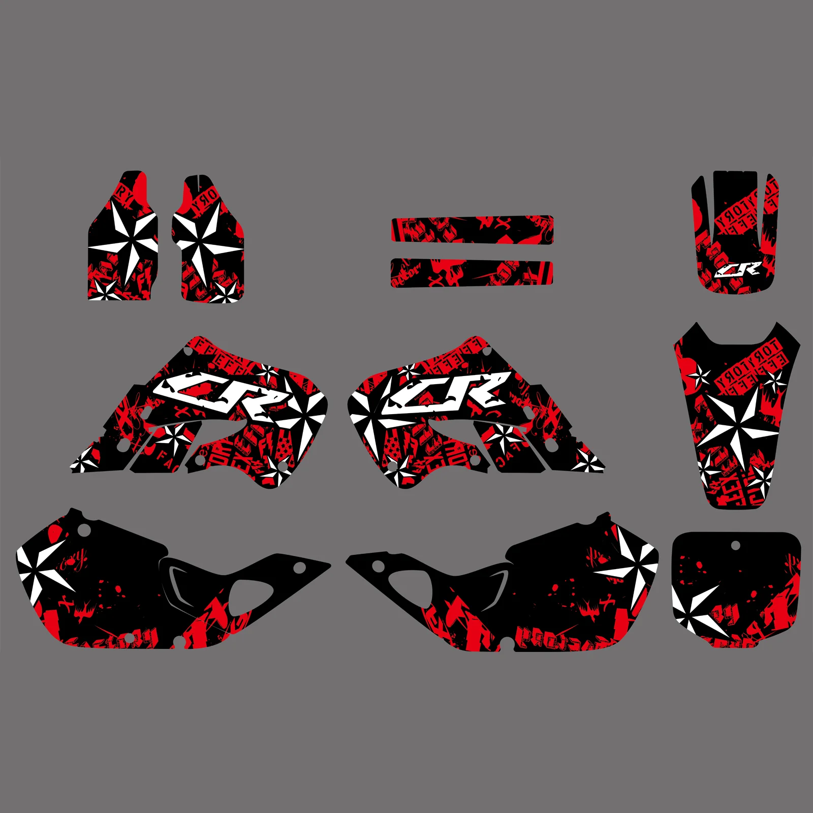 Motorcycle Full Graphics Decals Stickers For Honda CR125 1998-1999 CR250 1997-1999 - Image 3
