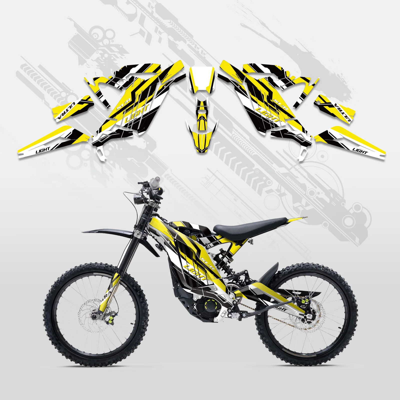 Motorcycle Full Graphics Decals Stickers Kit For Surron Light Bee X ALL YEARS - Image 5