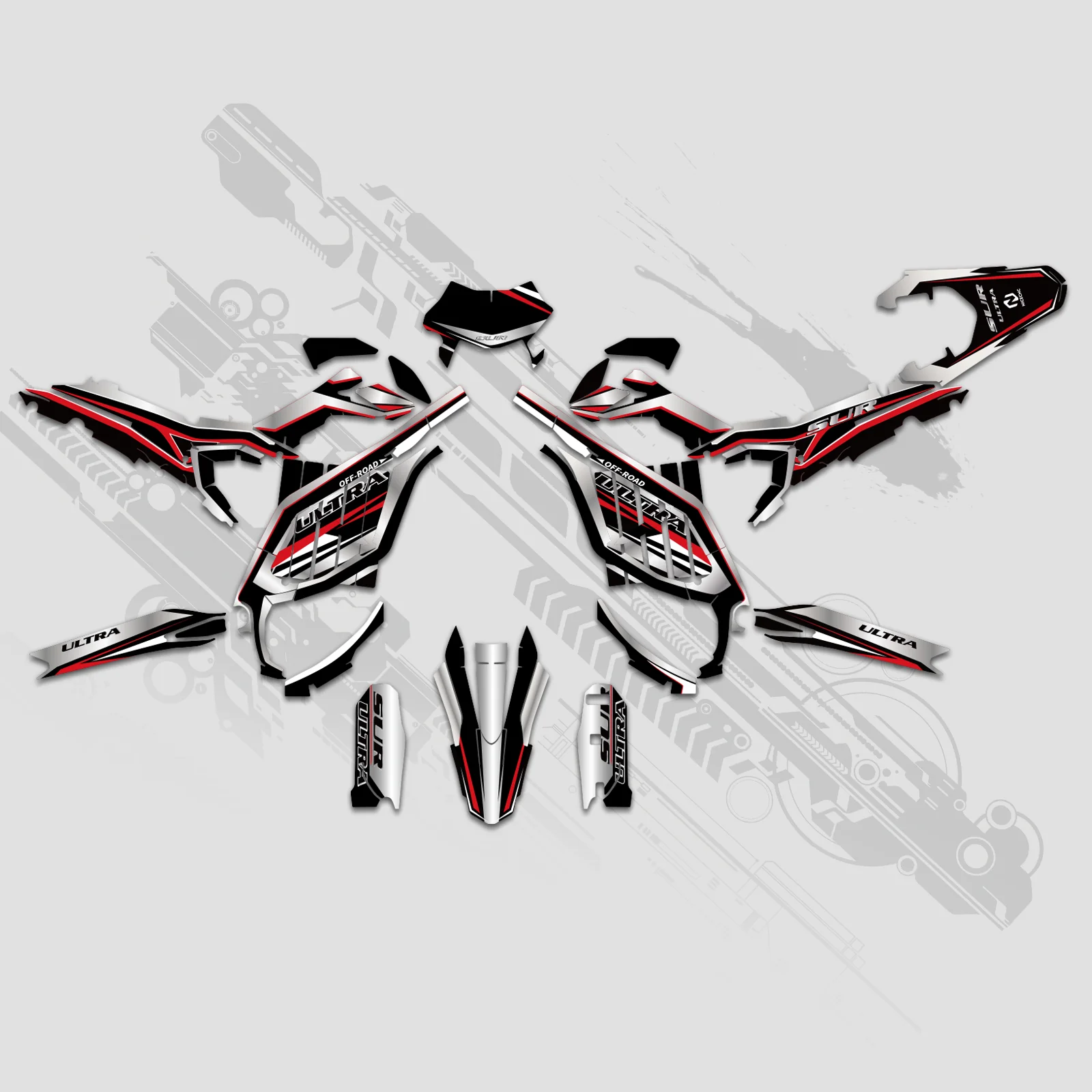 Motorcycle Full Graphics Decals Stickers Kit For Surron	Ultra Bee	ALL YEARS - Image 2