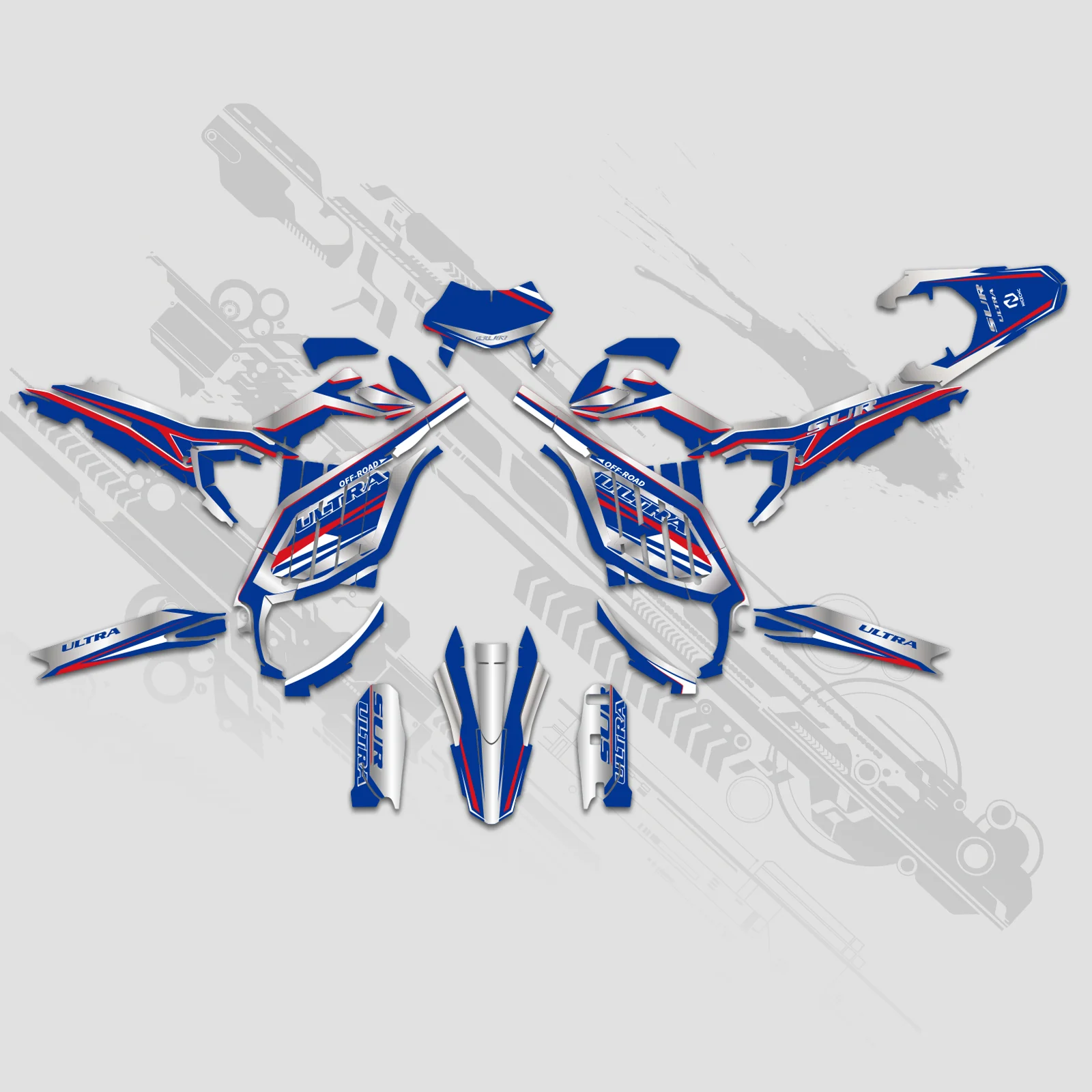 Motorcycle Full Graphics Decals Stickers Kit For Surron	Ultra Bee	ALL YEARS - Image 4