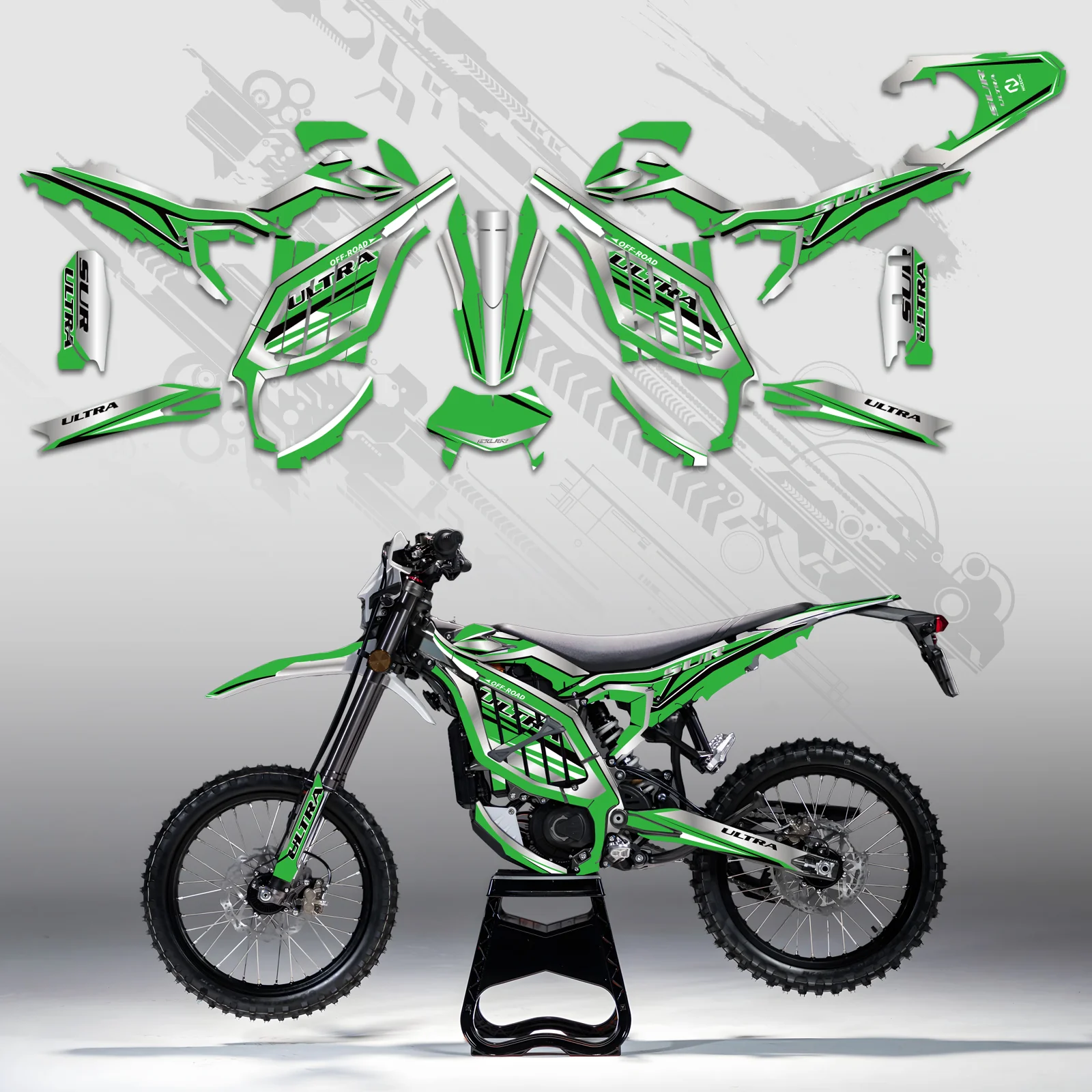 Motorcycle Full Graphics Decals Stickers Kit For Surron	Ultra Bee	ALL YEARS - Image 5
