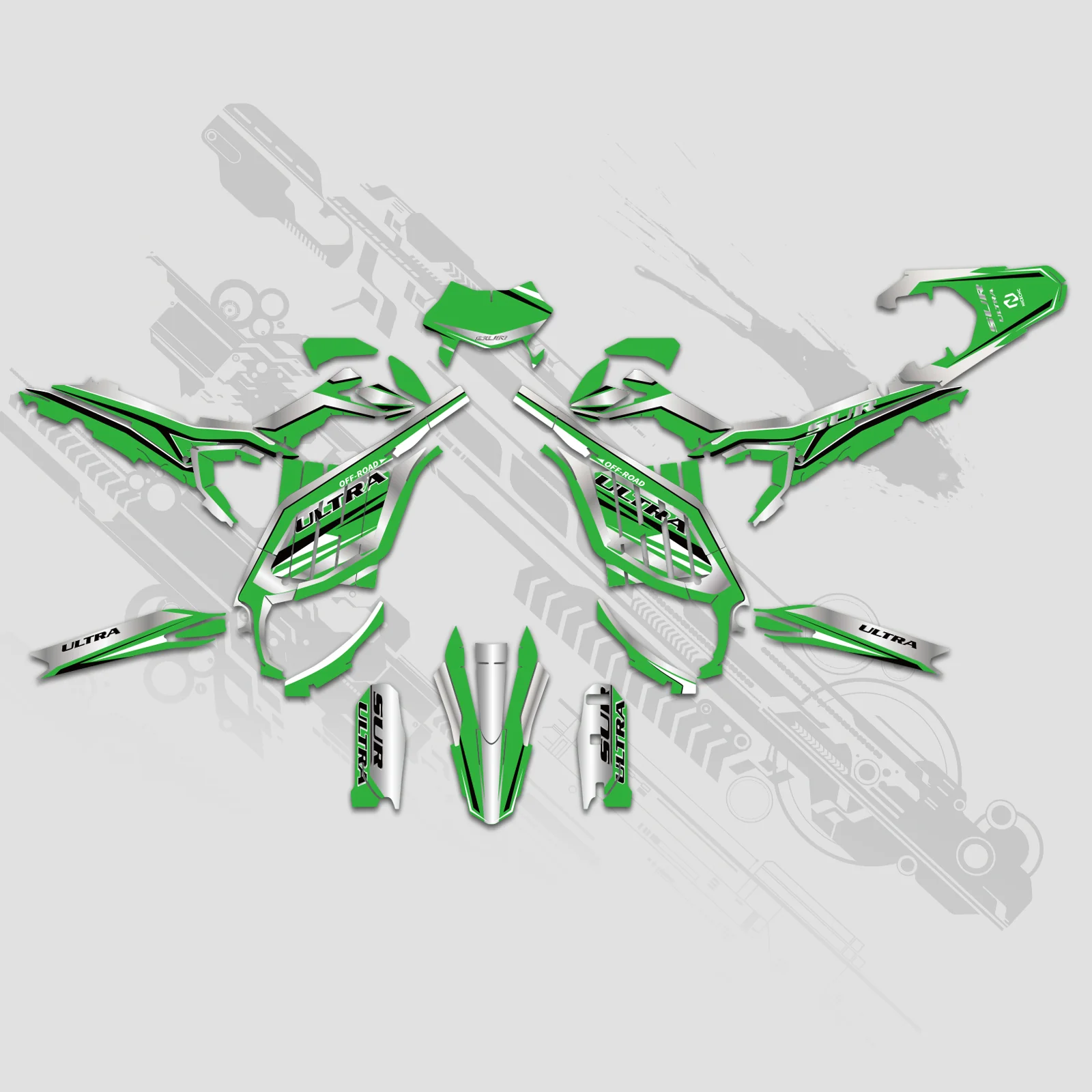 Motorcycle Full Graphics Decals Stickers Kit For Surron	Ultra Bee	ALL YEARS - Image 6