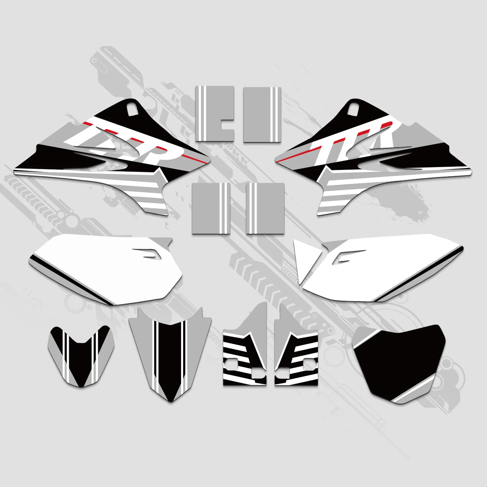 Motorcycle Full Graphics Decals Stickers Kit For YAMAHA TTR50 2006-2015 - Image 5