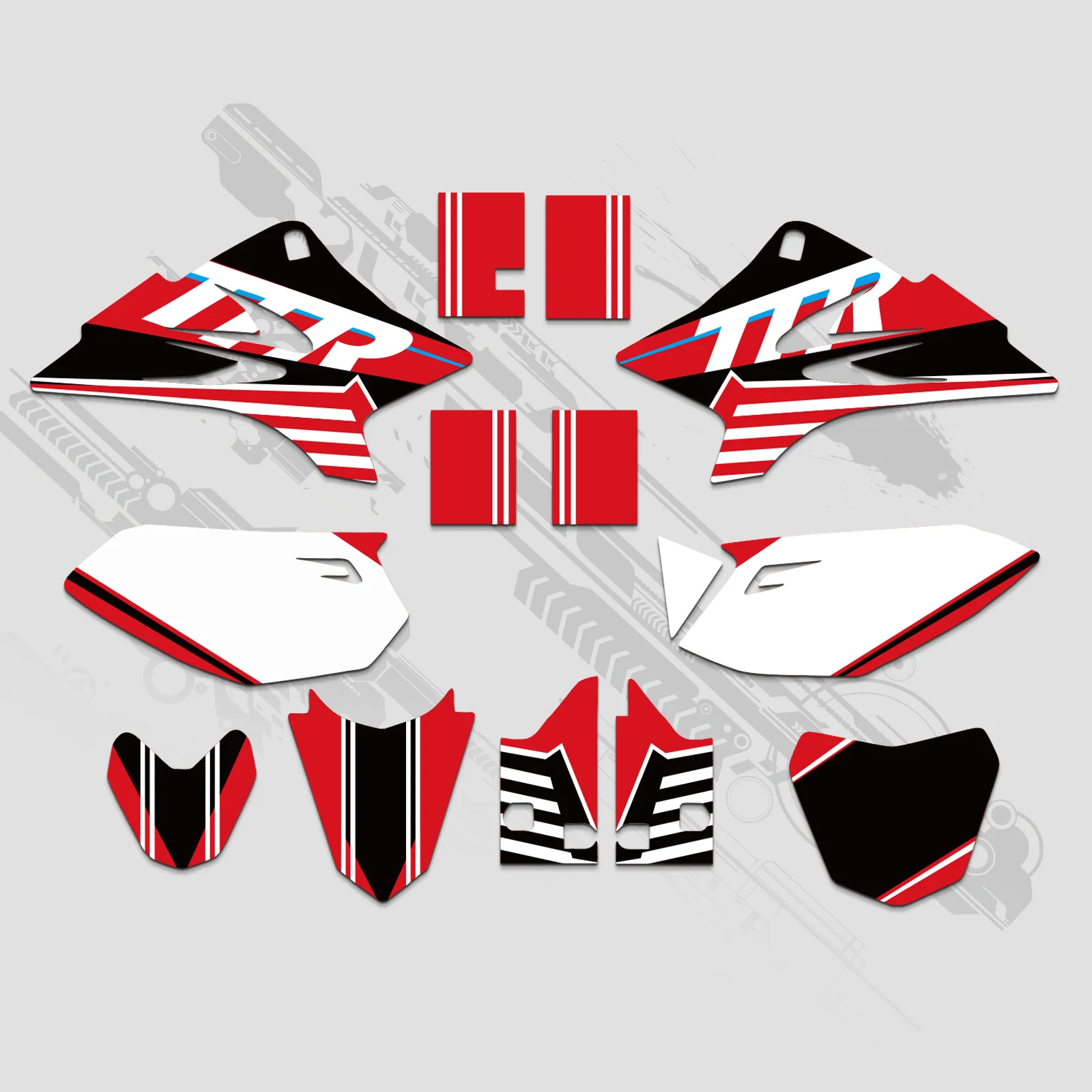 Motorcycle Full Graphics Decals Stickers Kit For YAMAHA TTR50 2006-2015 - Image 6