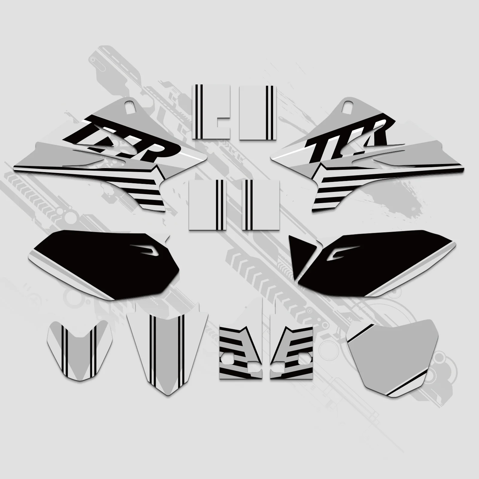 Motorcycle Full Graphics Decals Stickers Kit For YAMAHA TTR50 2006-2015 - Image 4