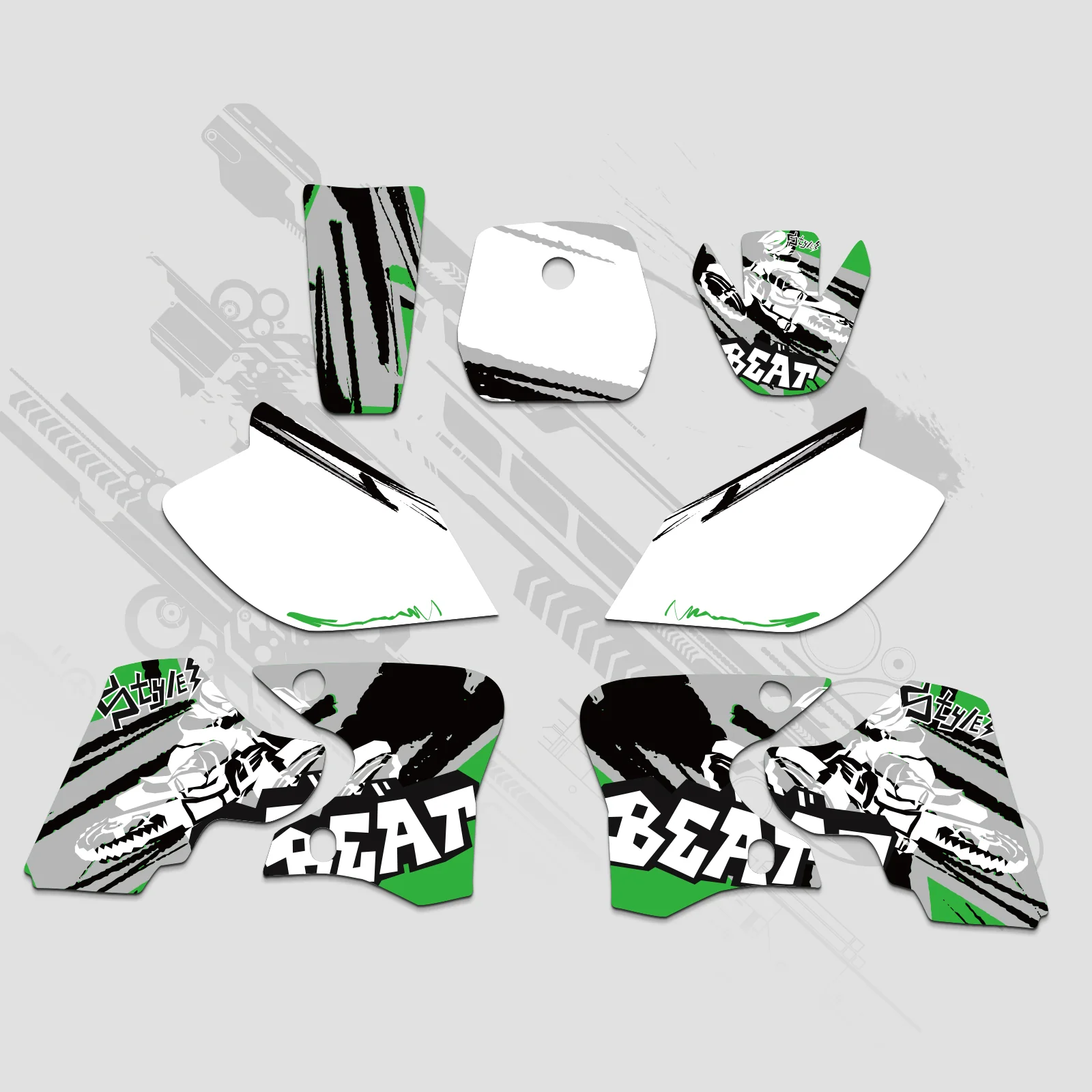 Motorcycle Full Graphics Decals Stickers Kit For YAMAHA TTR90 2000-2007 - Image 6