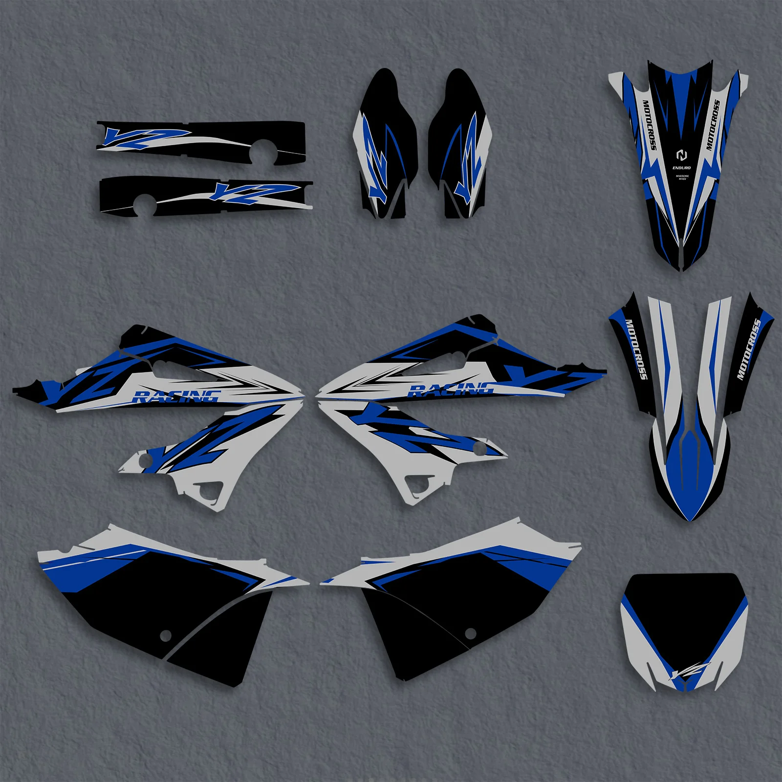 Motorcycle Full Graphics Decals Stickers Kit For YAMAHA YZ125 YZ250 2022 - Image 3