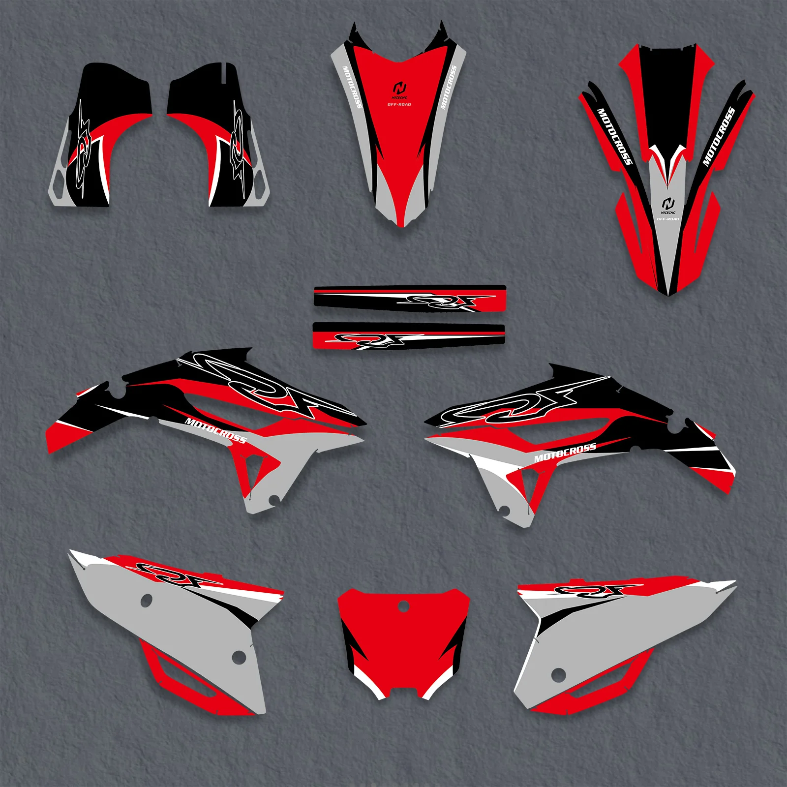 Motorcycle Full Graphics Decals Stickers Set For HONDA CRF450 2021-2024 - Image 2