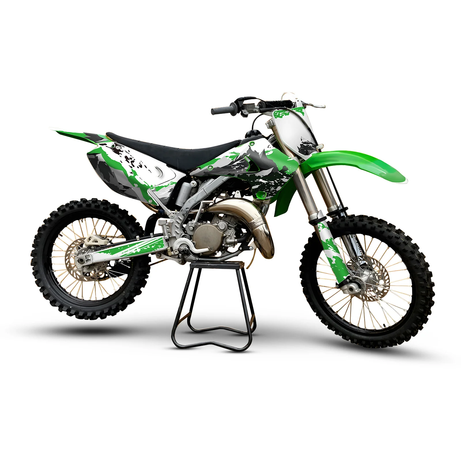 Motorcycle Full Graphics Decals Stickers Set For KAWASAKI KX125 / KX250 2003-2012 - Image 4