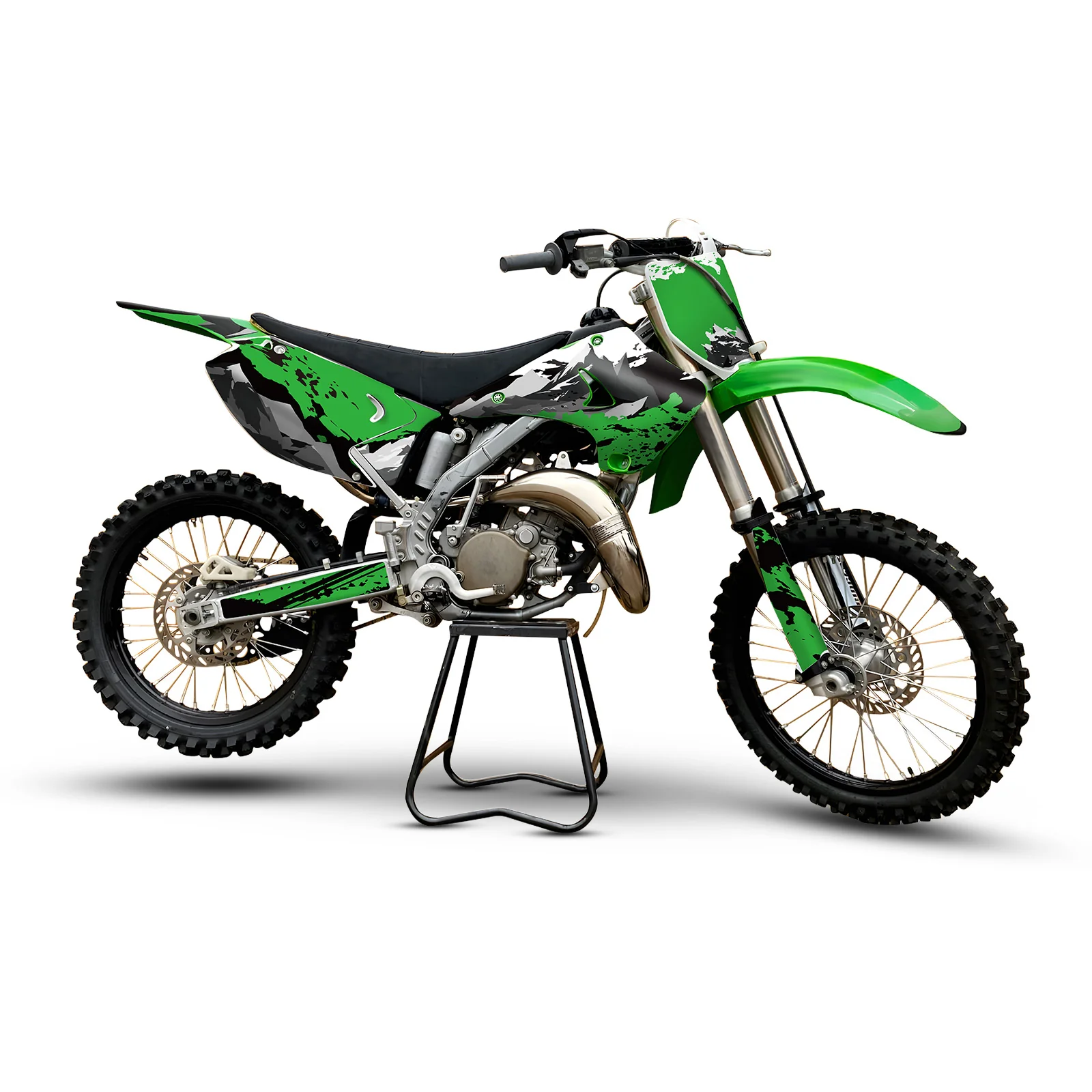 Motorcycle Full Graphics Decals Stickers Set For KAWASAKI KX125 / KX250 2003-2012 - Image 7