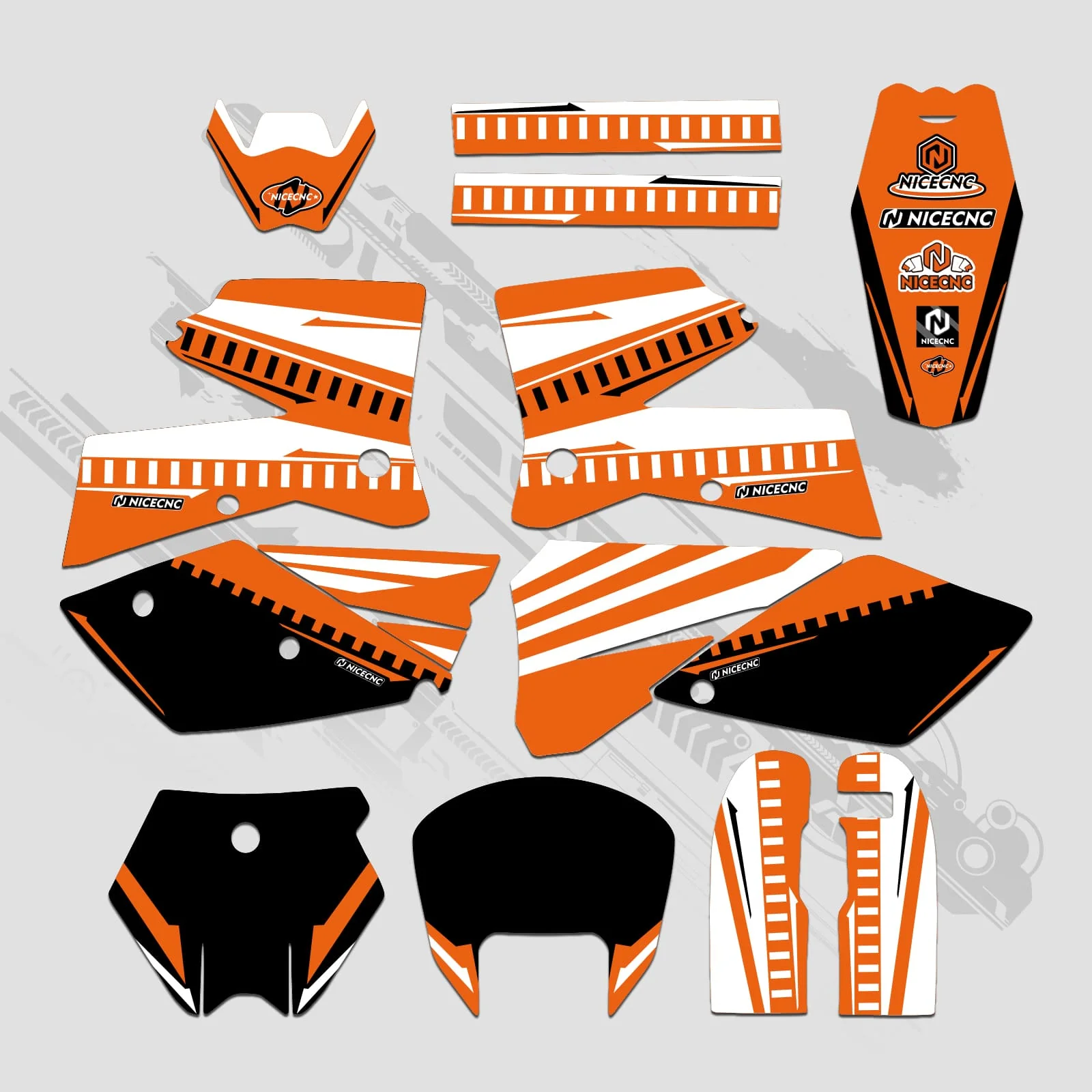 Motorcycle Full Graphics Decals Stickers Set For KTM SX 2005-2006 - Image 6