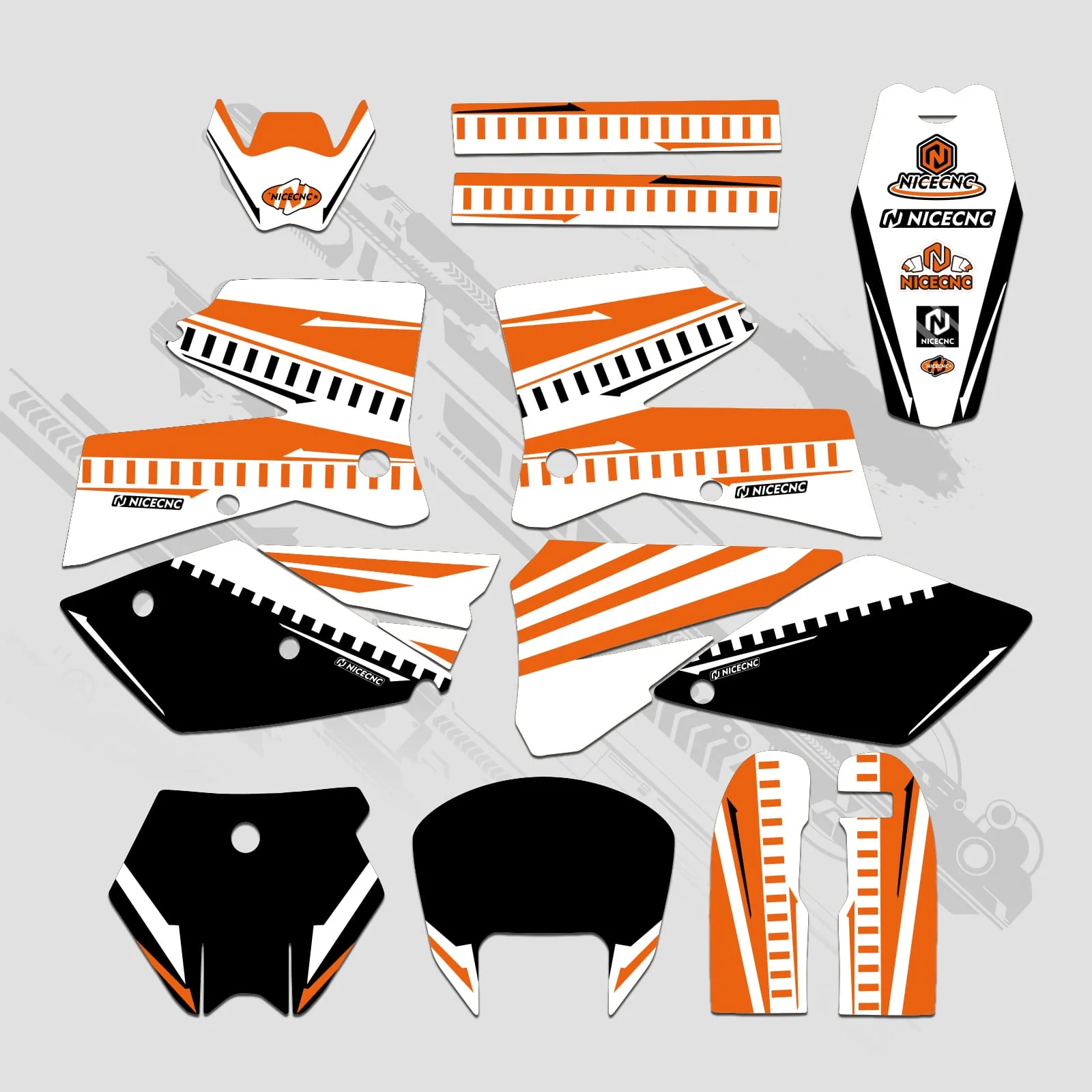 Motorcycle Full Graphics Decals Stickers Set For KTM SX 2005-2006 - Image 9