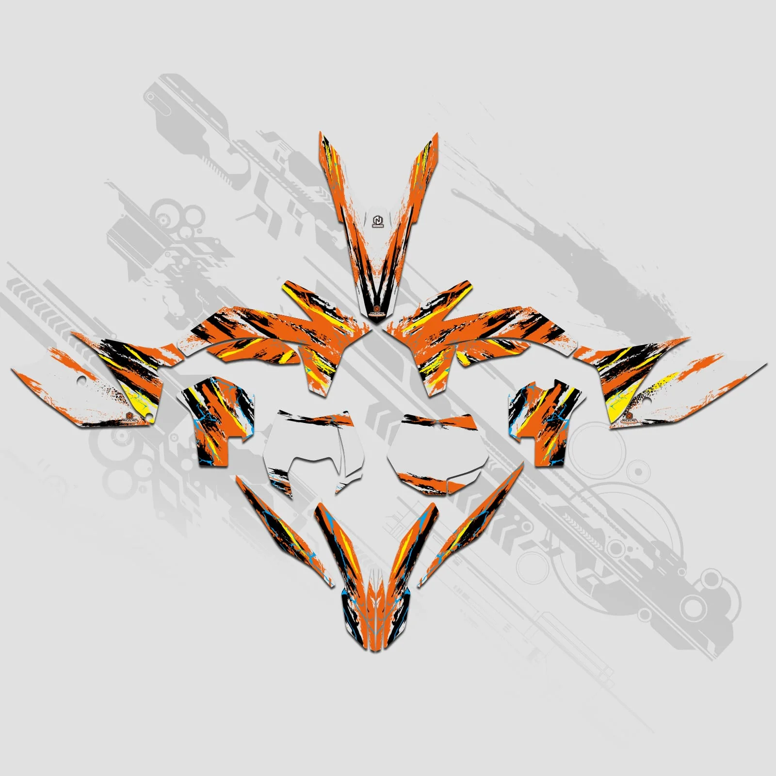 Motorcycle Full Graphics Decals Stickers Set For KTM SX 2011-2012 XCW 2013 - Image 2