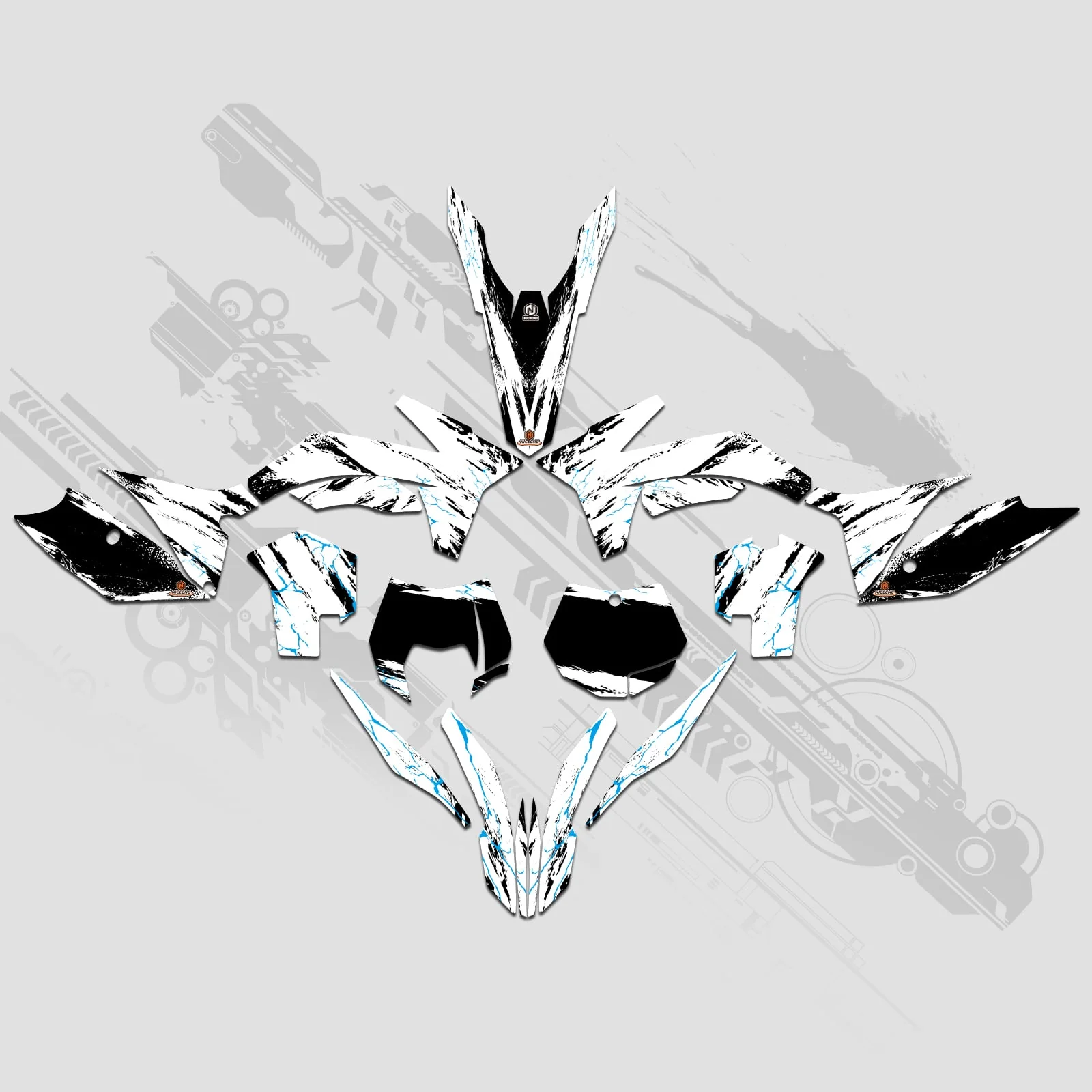Motorcycle Full Graphics Decals Stickers Set For KTM SX 2011-2012 XCW 2013 - Image 8